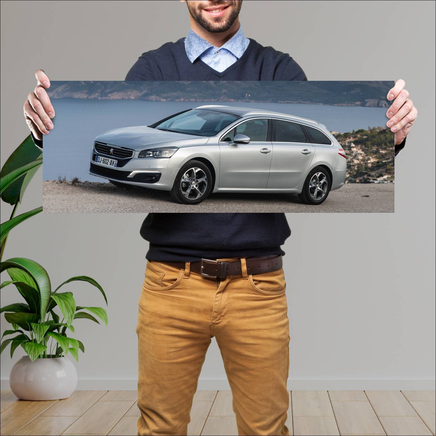 Cuadro grande 30x80cm 2014 peugeot 508 sw auto 70 Peugeot