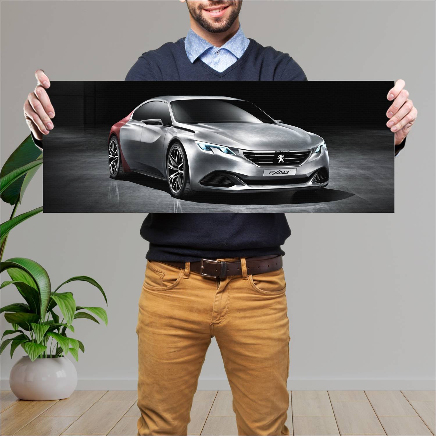 Cuadro grande 30x80cm 2014 peugeot exalt concept 1 71 Peugeot
