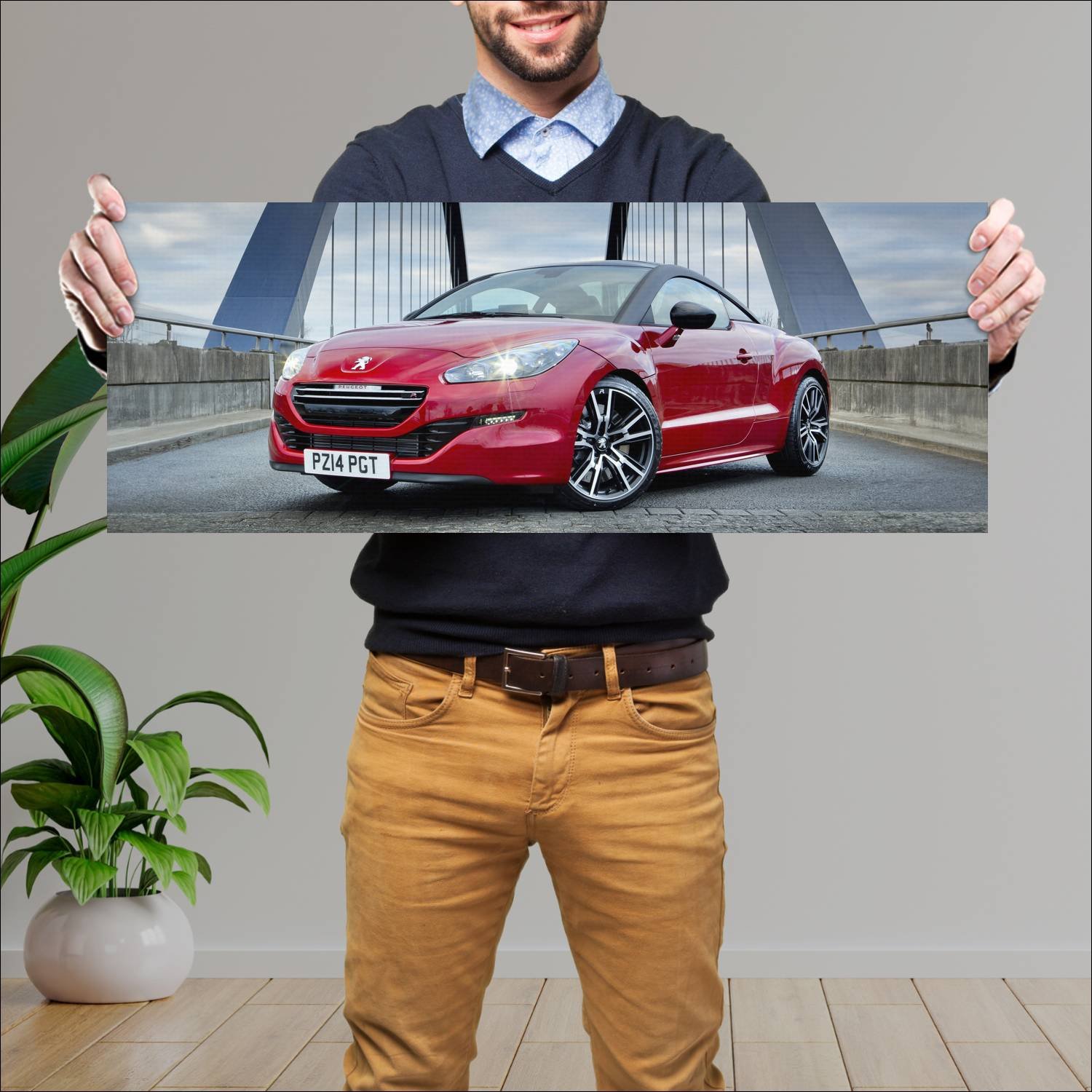 Cuadro grande 30x80cm 2014 peugeot rcz r uk auto 75 Peugeot