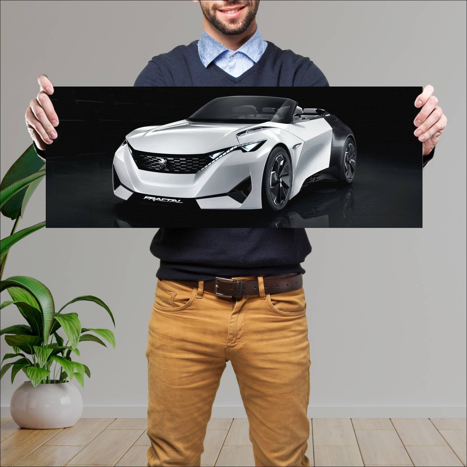 Cuadro grande 30x80cm 2015 peugeot fractal concept 82 Peugeot