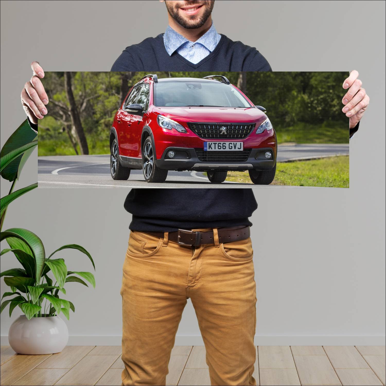Cuadro grande 30x80cm 2016 peugeot 2008 gt line uk 89 Peugeot