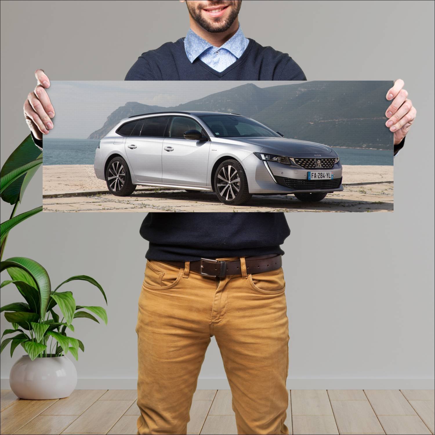 Cuadro grande 30x80cm 2018 peugeot 508 sw gt line 129 Peugeot