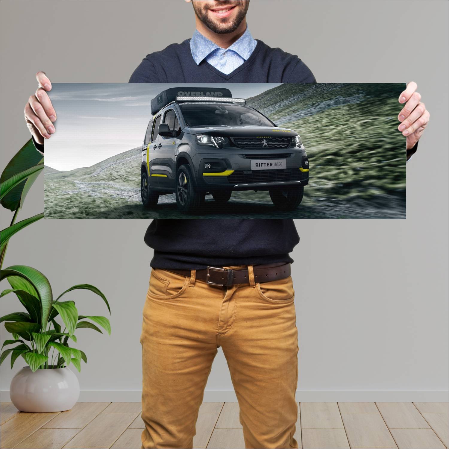 Cuadro grande 30x80cm 2018 peugeot rifter 4x4 conc 131 Peugeot