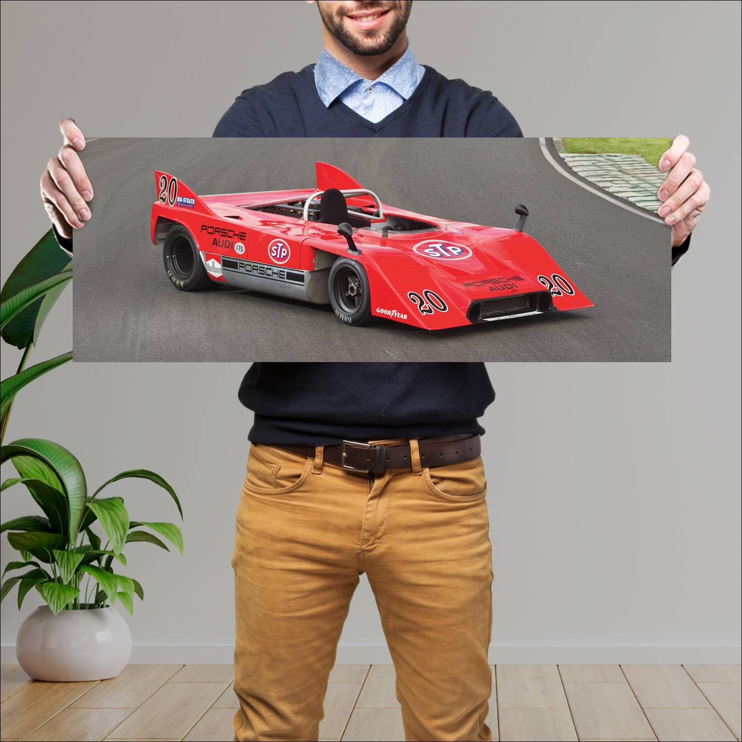Cuadro grande 30x80cm 1971 porsche 917 10 spyder c 71 Porsche