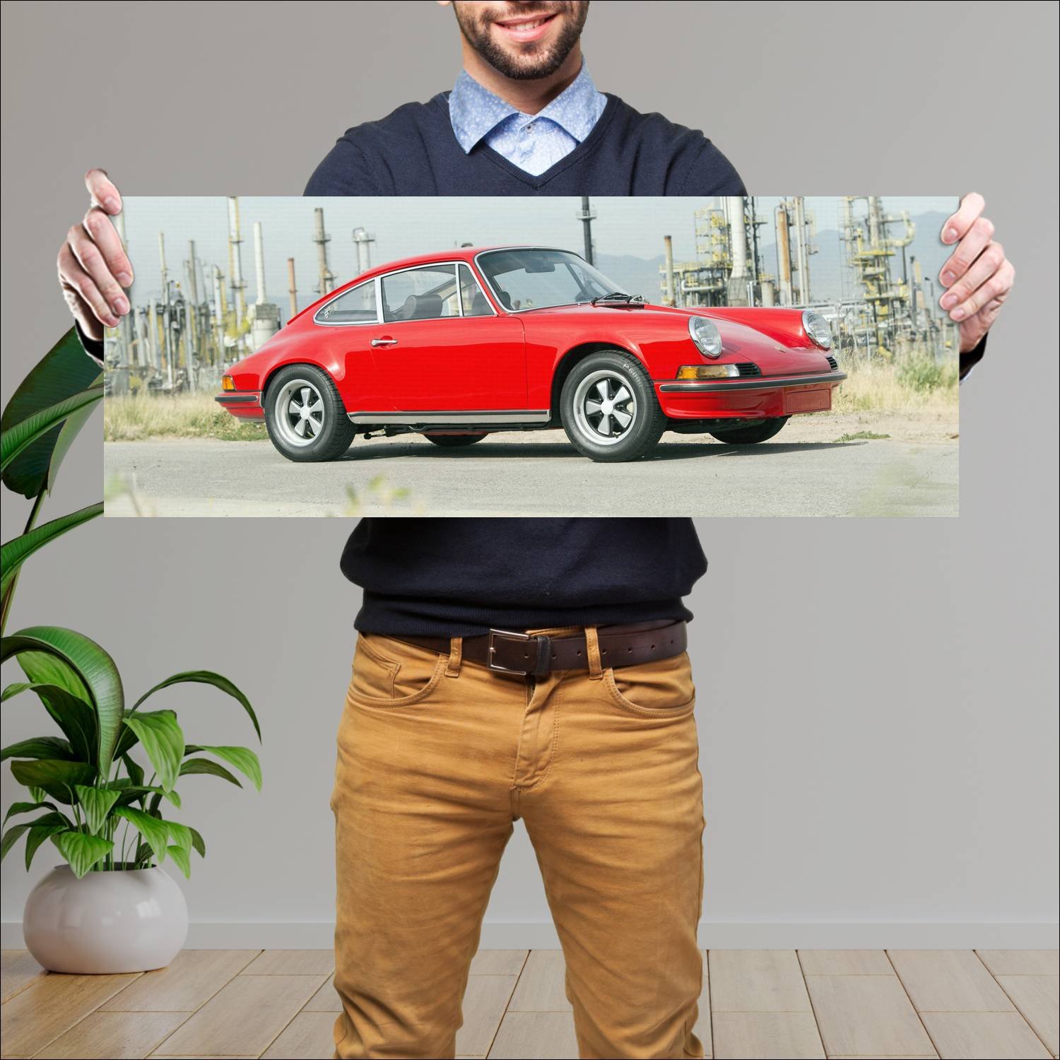 Cuadro grande 30x80cm 1972 porsche 911 carrera rs 79 Porsche