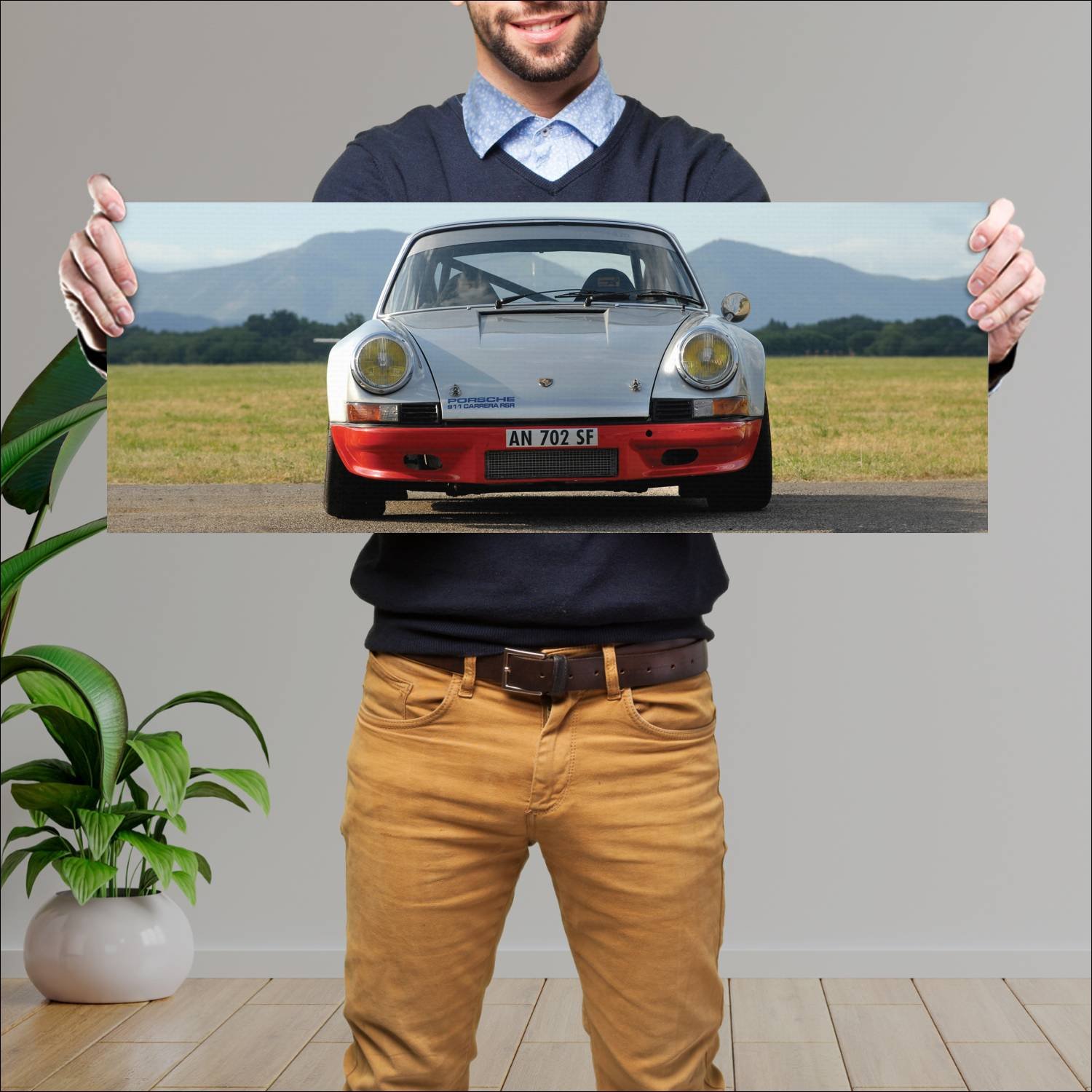 Cuadro grande 30x80cm 1972 porsche 911 carrera rsr 85 Porsche