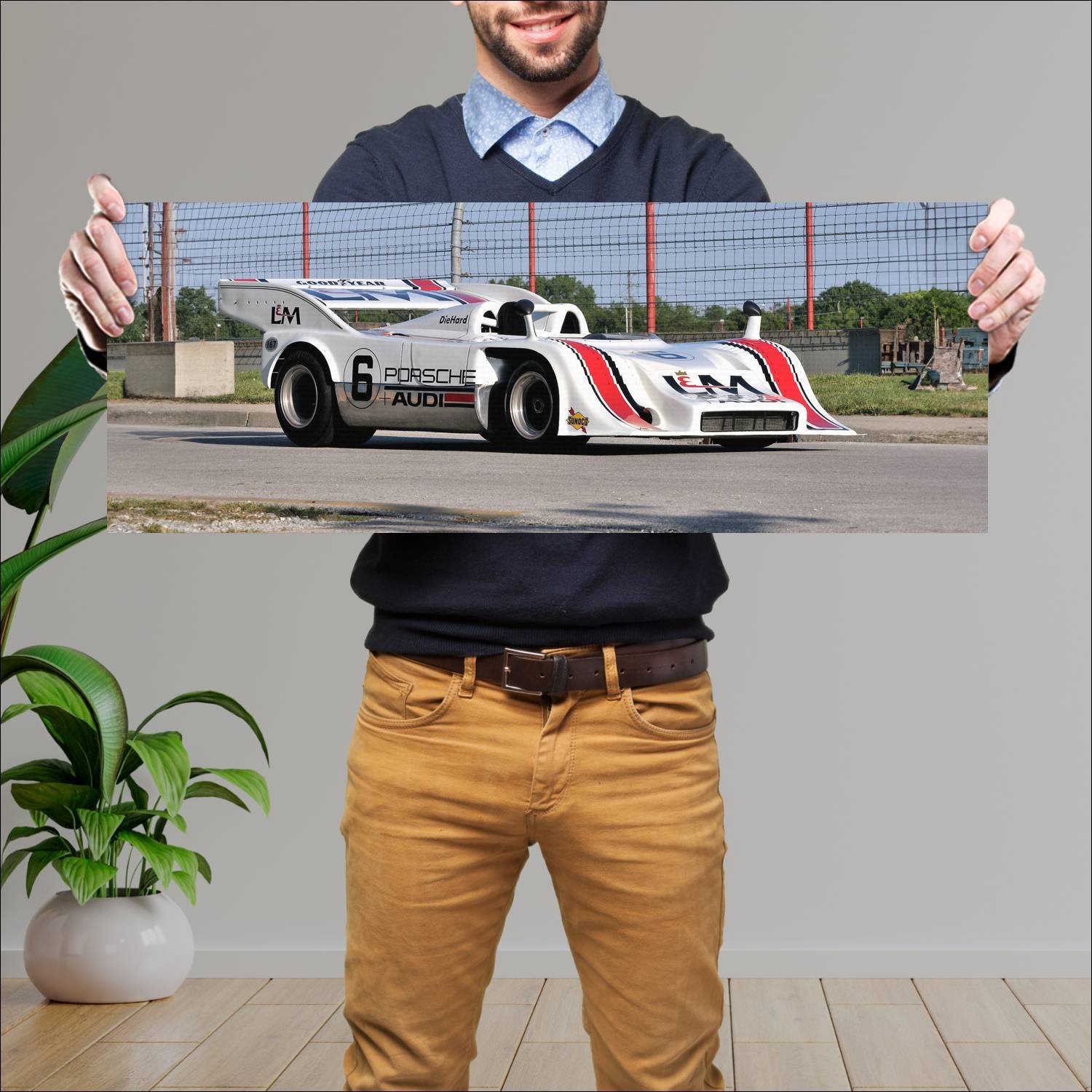 Cuadro grande 30x80cm 1972 porsche 917 10 spyder c 92 Porsche