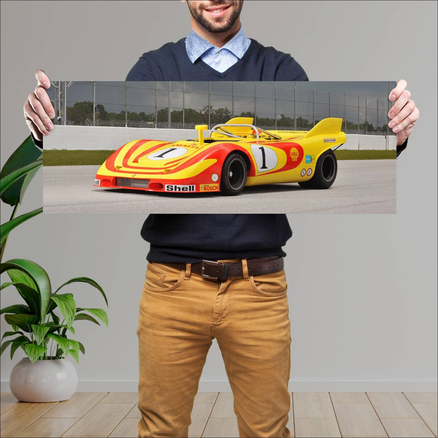Cuadro grande 30x80cm 1972 porsche 917 10 spyder i 93 Porsche