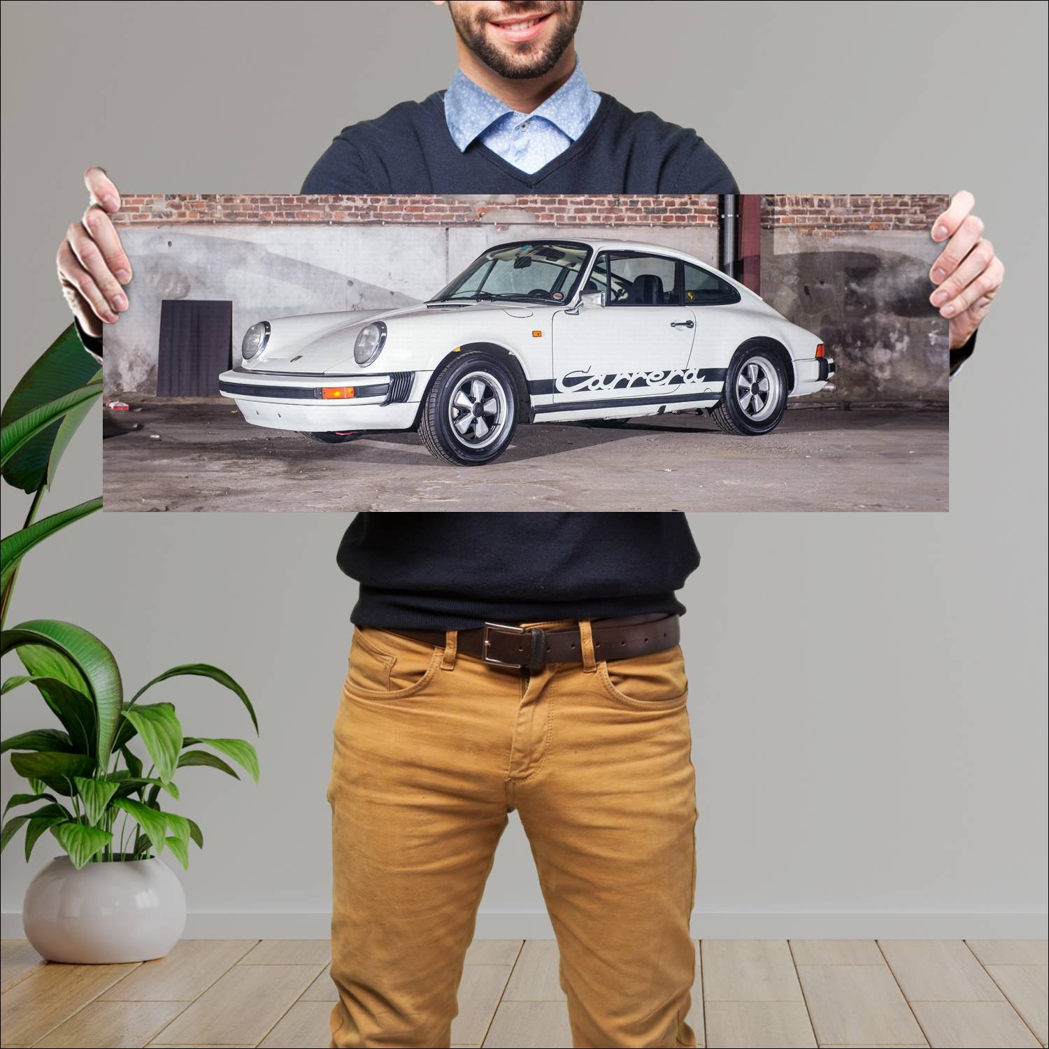 Cuadro grande 30x80cm 1974 porsche 911 carrera 502 97 Porsche