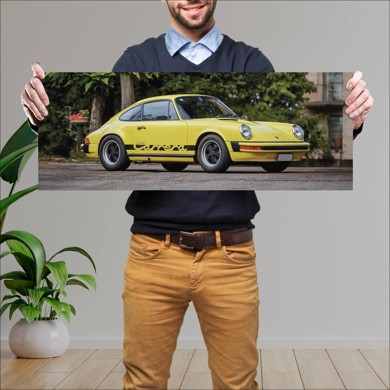 Cuadro grande 30x80cm 1974 porsche 911 carrera 564 98 Porsche