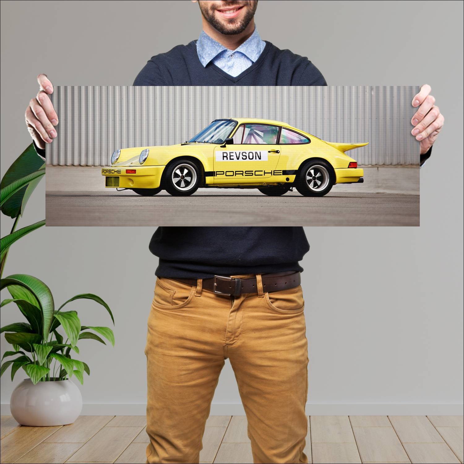 Cuadro grande 30x80cm 1974 porsche 911 carrera rsr 102 Porsche