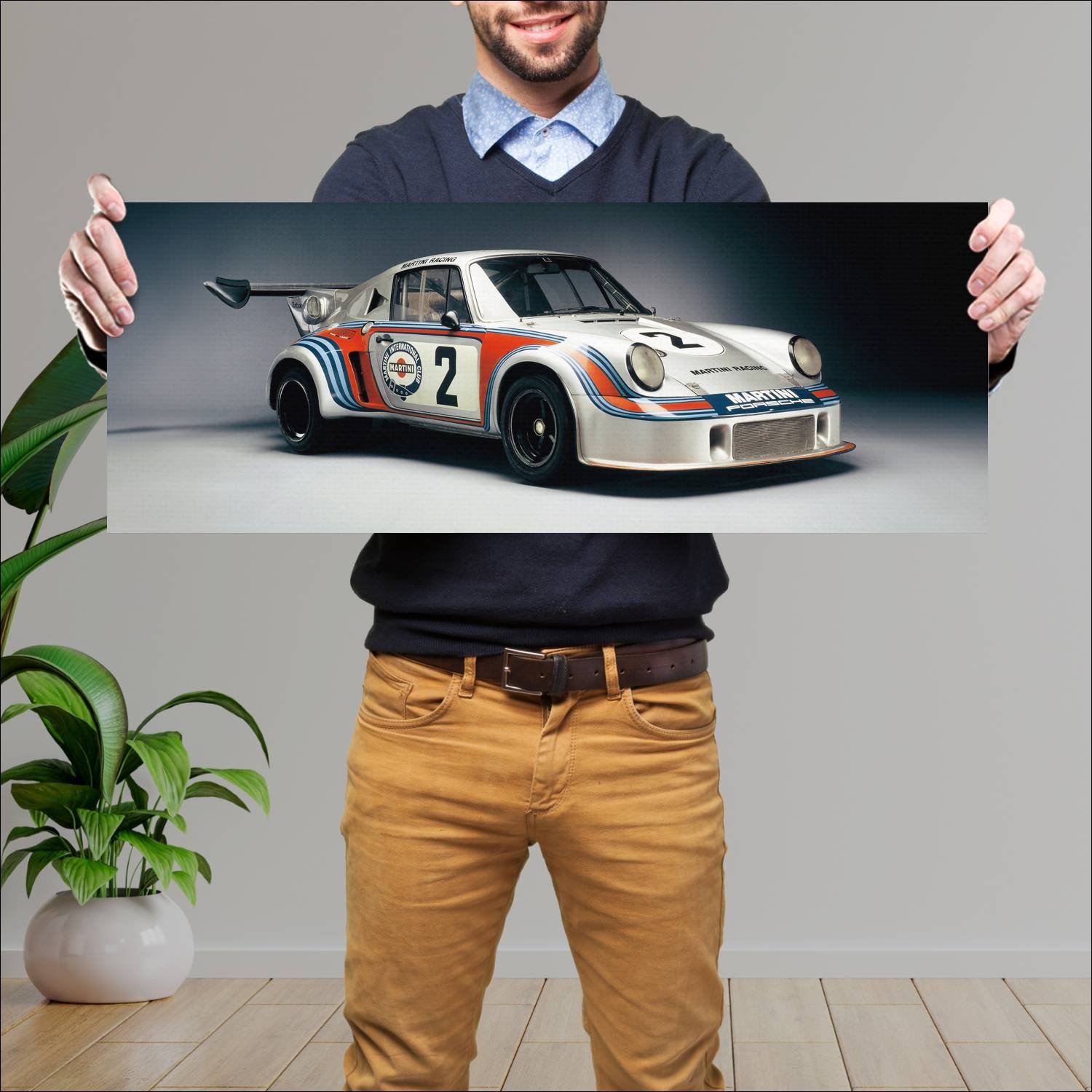 Cuadro grande 30x80cm 1974 porsche 911 carrera rsr 103 Porsche