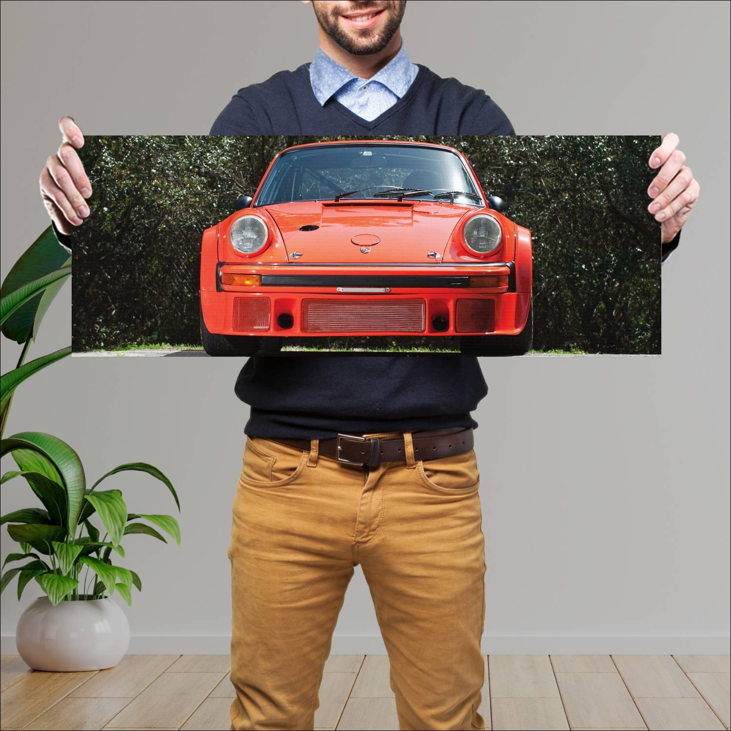 Cuadro grande 30x80cm 1976 porsche 934 turbo rsr 5 122 Porsche
