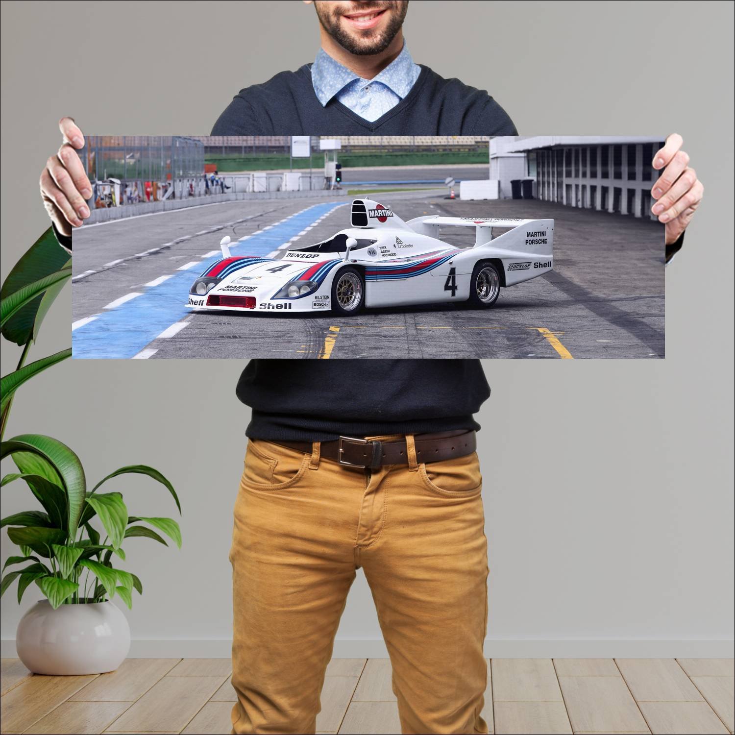 Cuadro grande 30x80cm 1977 porsche 936 77 spyder 5 137 Porsche