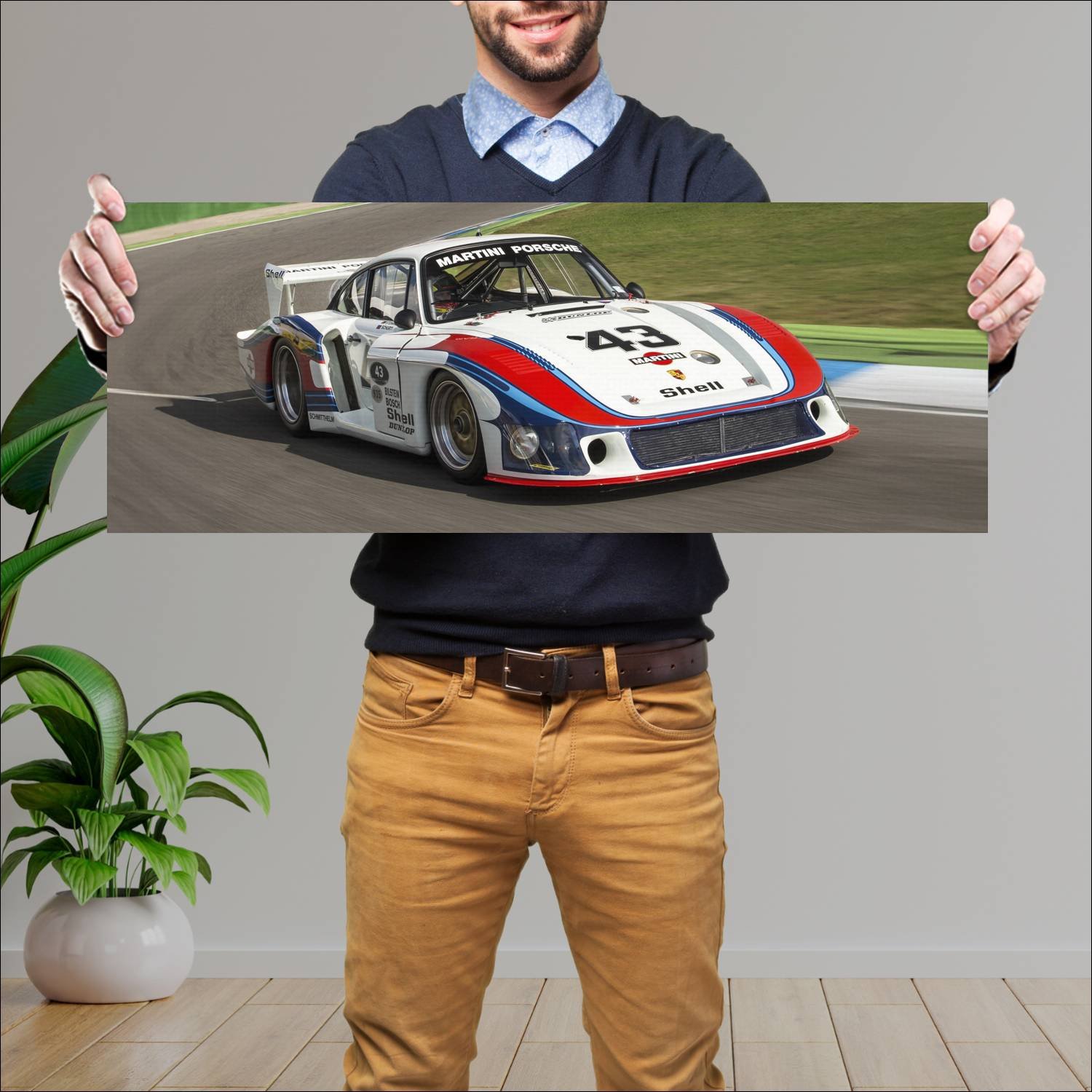 Cuadro grande 30x80cm 1978 porsche 935 78 moby dic 138 Porsche