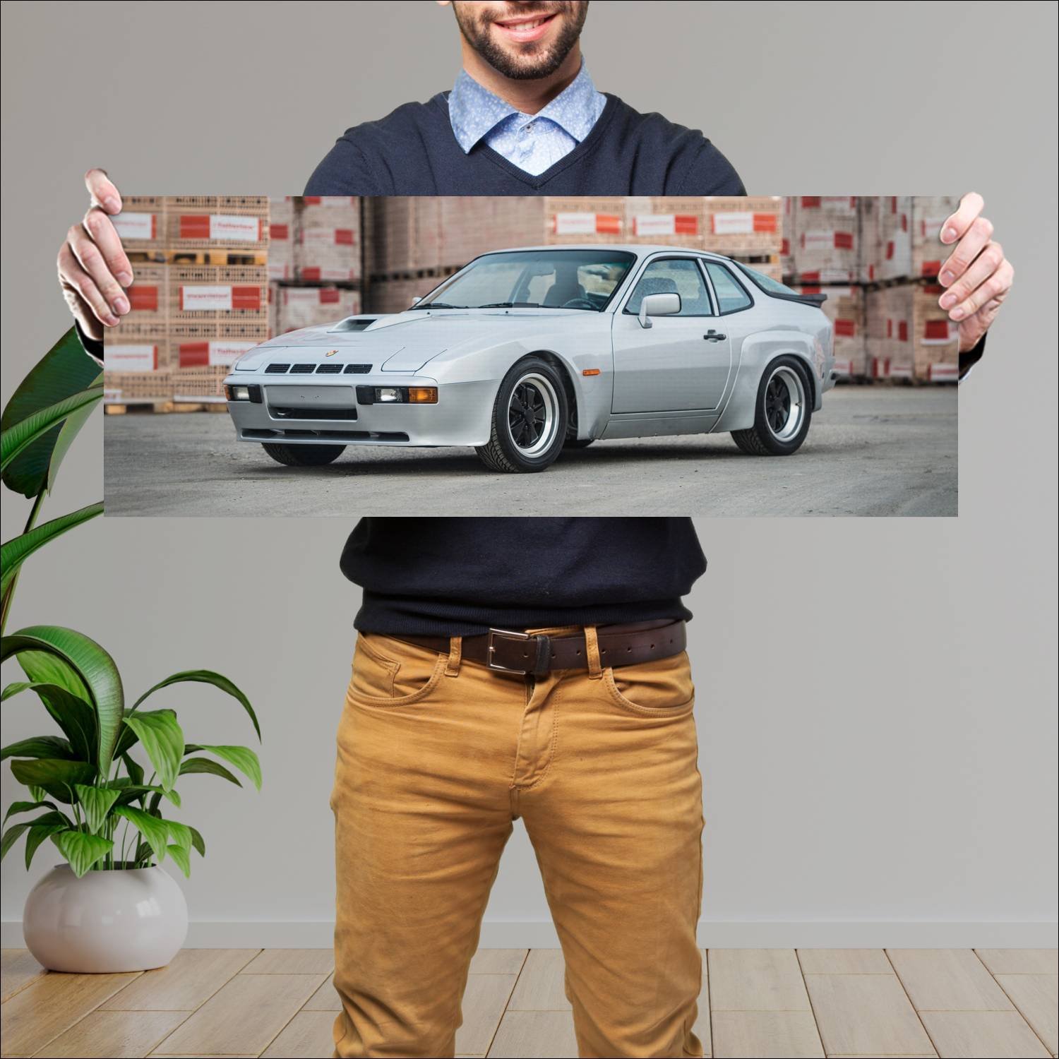 Cuadro grande 30x80cm 1981 porsche 924 carrera gt 145 Porsche