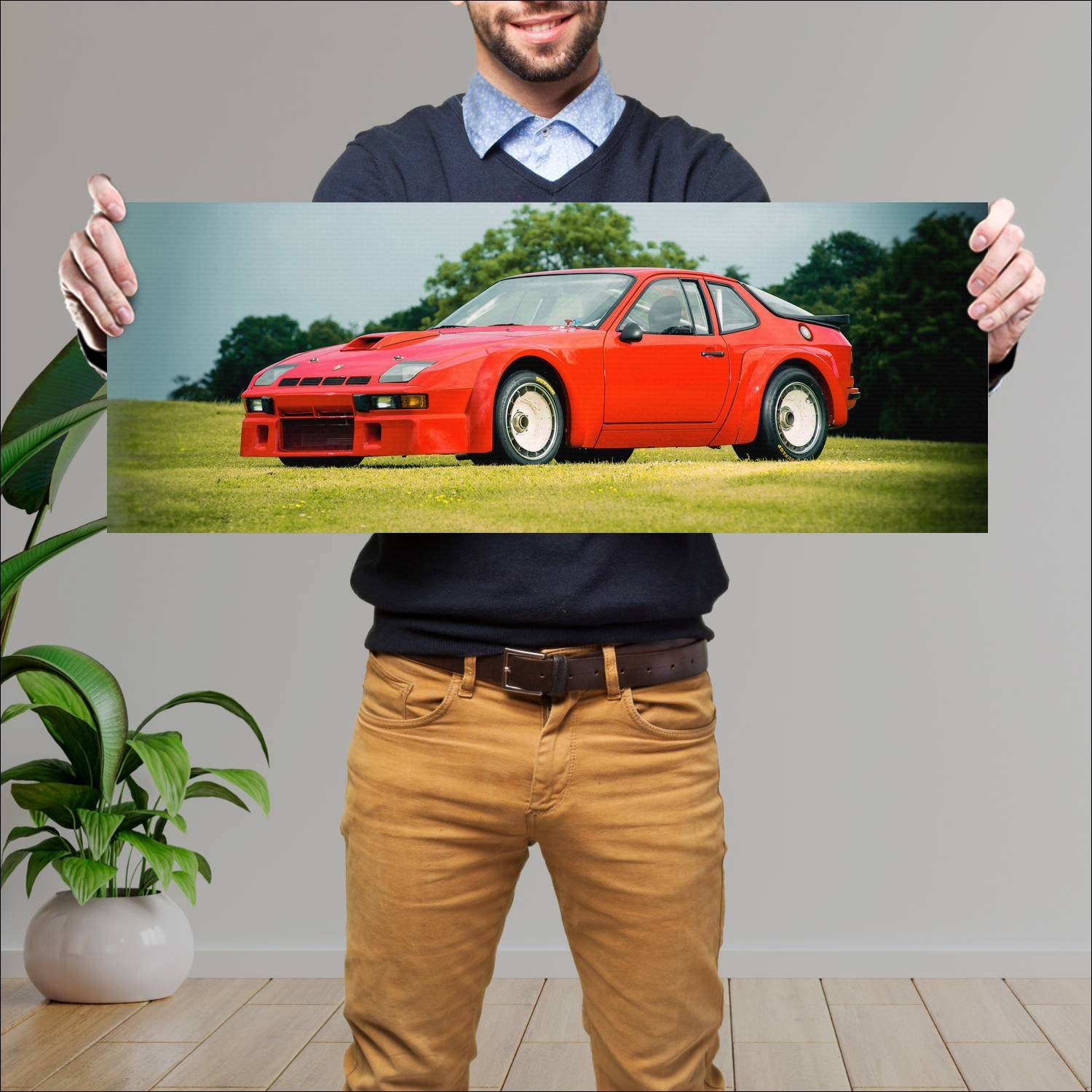 Cuadro grande 30x80cm 1981 porsche 924 gtr imsa 50 149 Porsche
