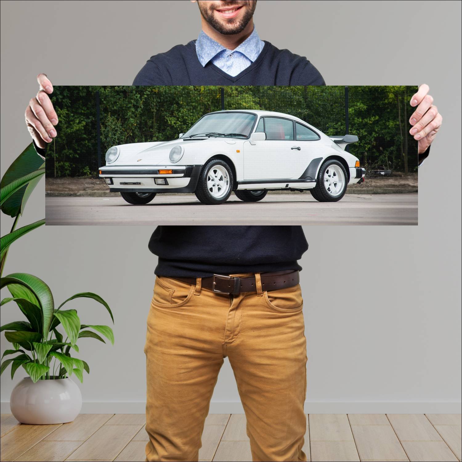 Cuadro grande 30x80cm 1984 porsche 911 carrera sup 162 Porsche