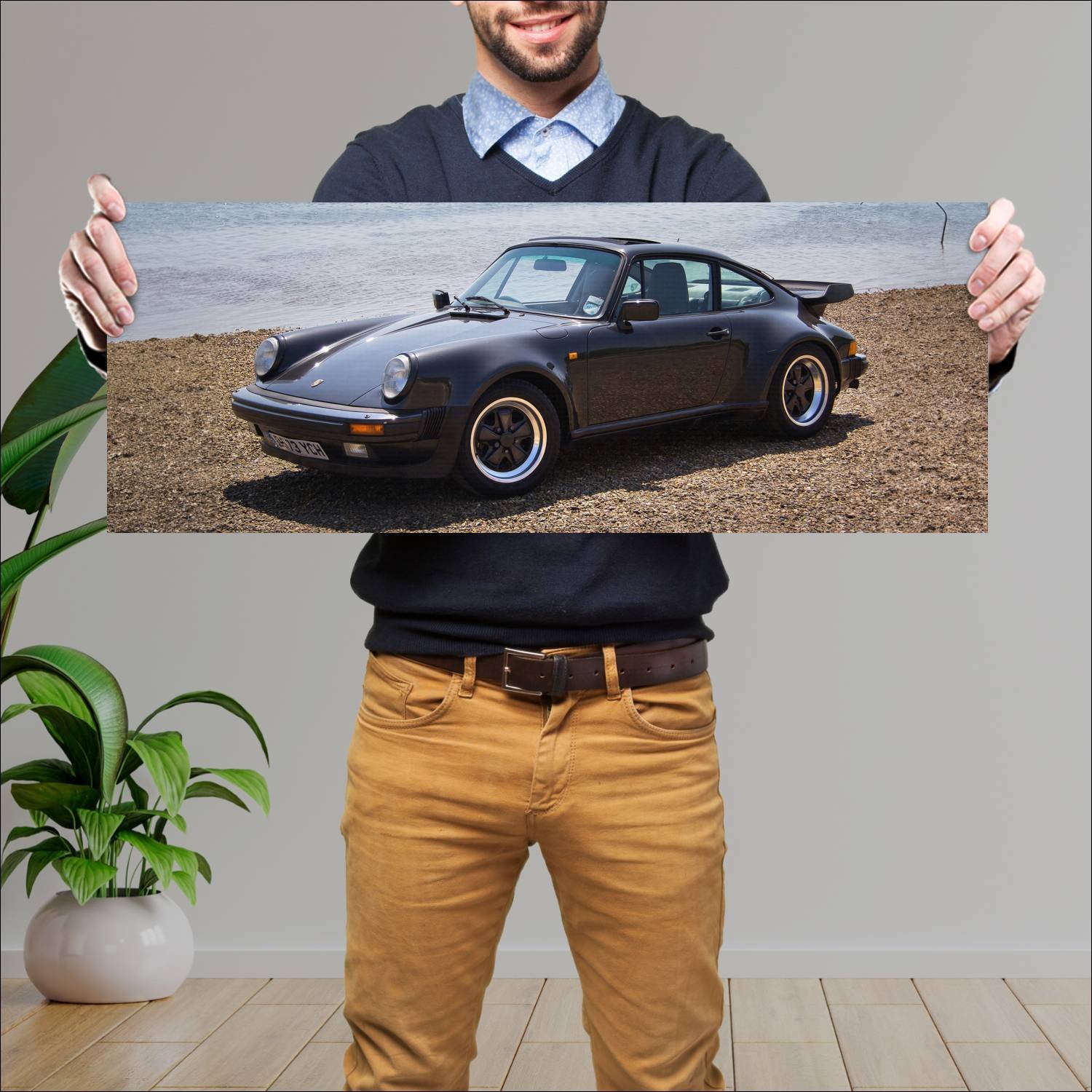 Cuadro grande 30x80cm 1984 porsche 911 carrera sup 163 Porsche