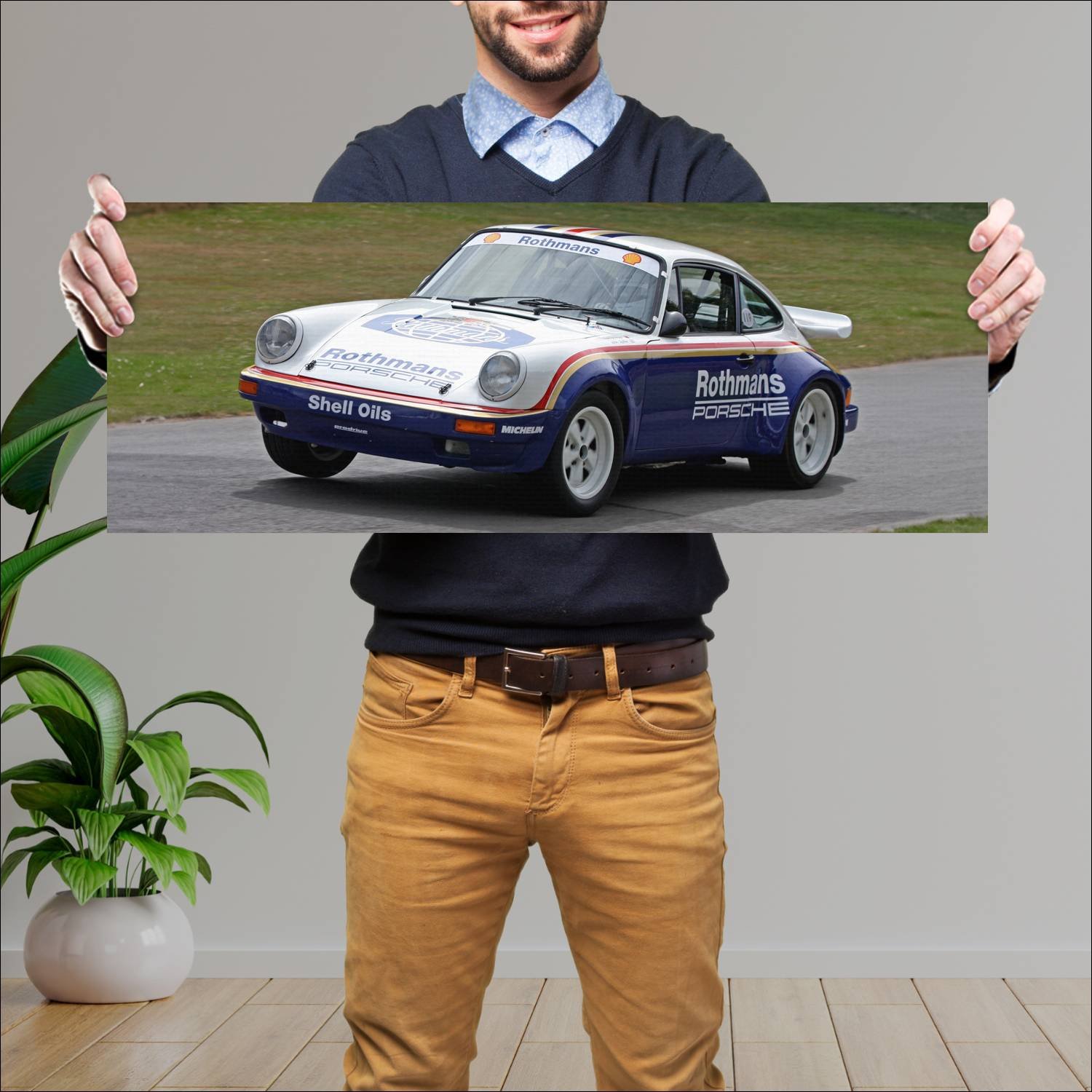 Cuadro grande 30x80cm 1984 porsche 911 sc rs auto 166 Porsche