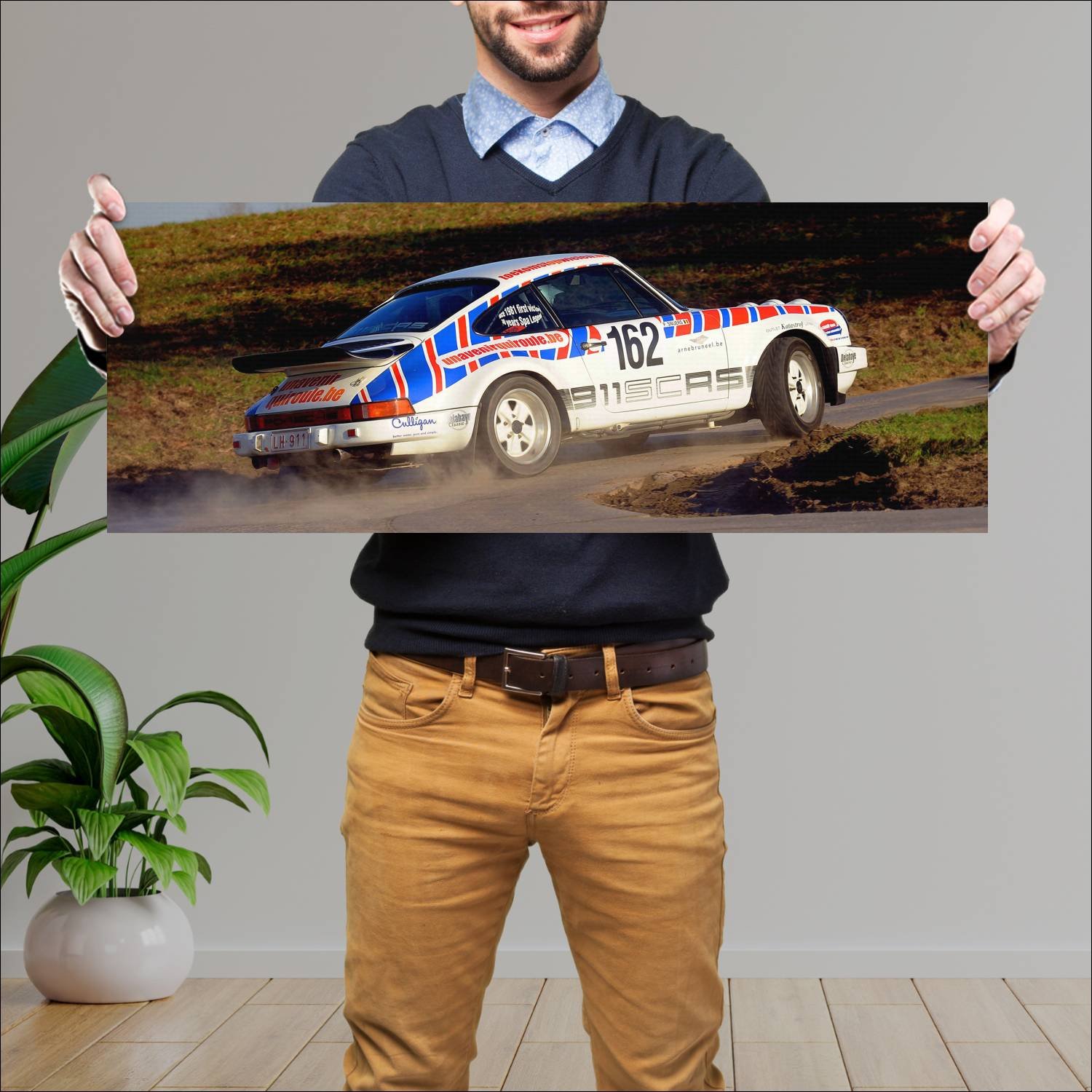 Cuadro grande 30x80cm 1984 porsche 911 sc rs auto 167 Porsche