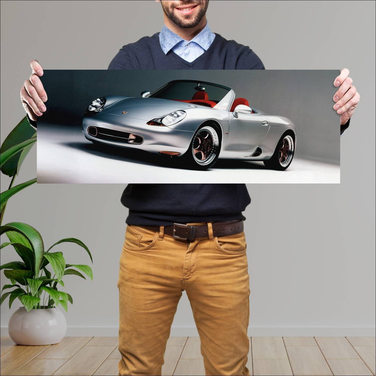 Cuadro grande 30x80cm 1993 porsche boxster concept 272 Porsche
