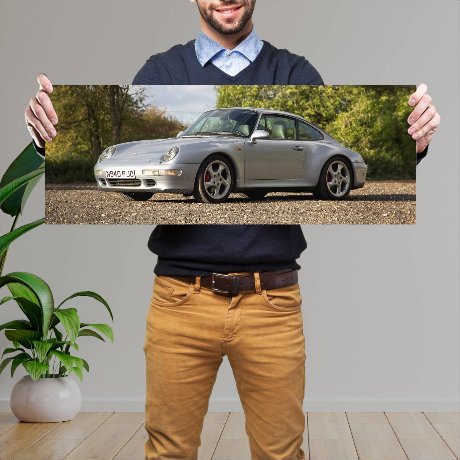 Cuadro grande 30x80cm 1995 porsche 911 carrera s 4 289 Porsche