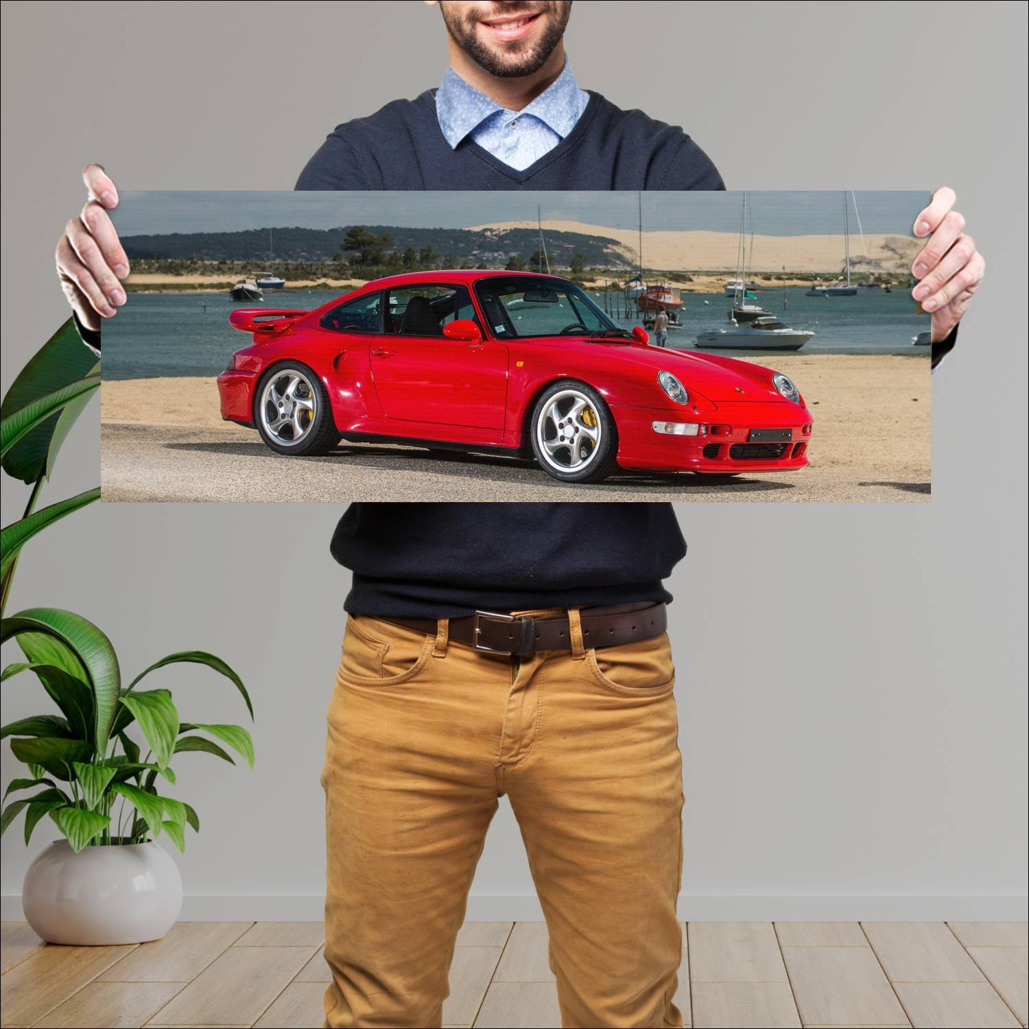 Cuadro grande 30x80cm 1997 porsche 911 turbo s 498 317 Porsche