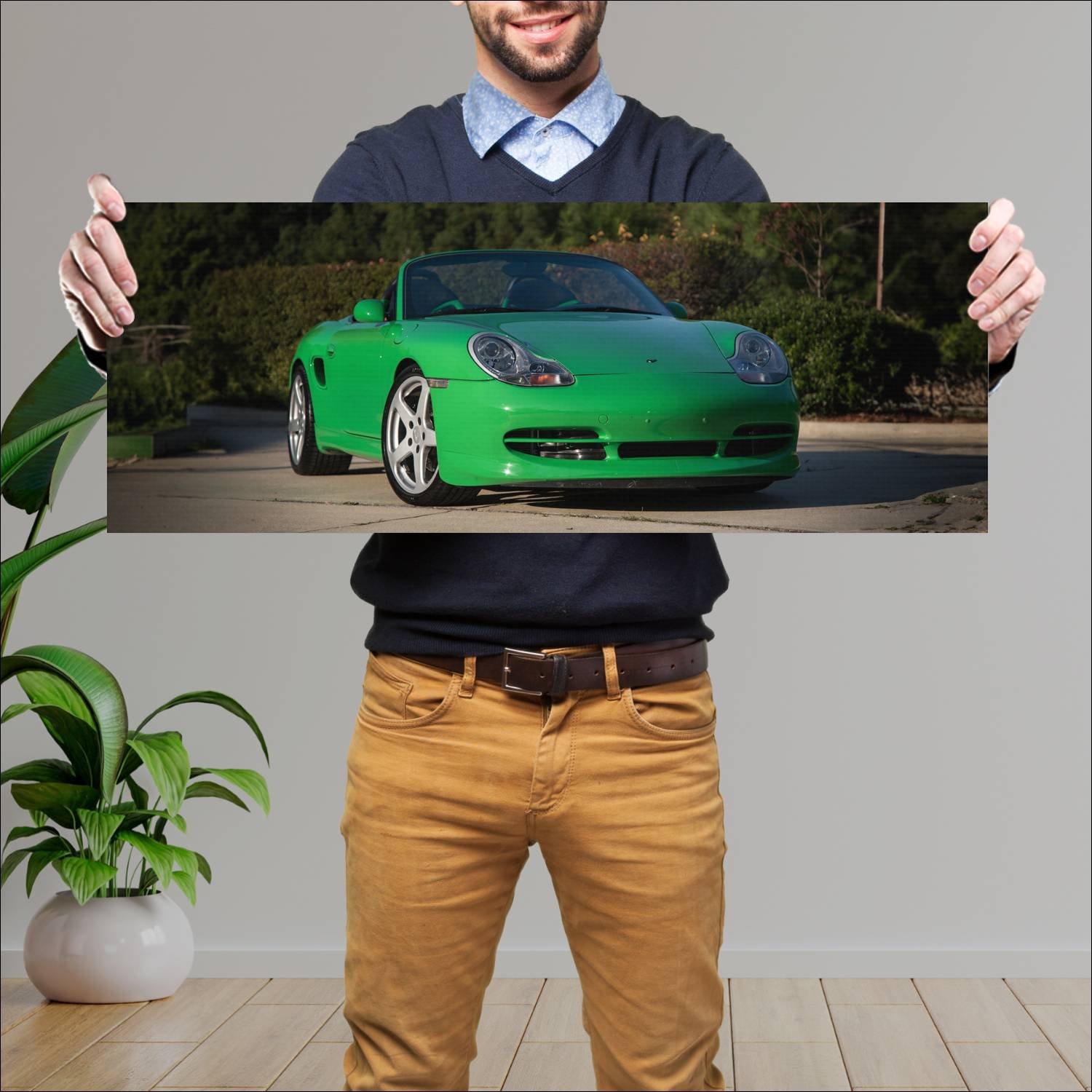 Cuadro grande 30x80cm 1999 ruf 3400 s auto hd (1 335 Porsche