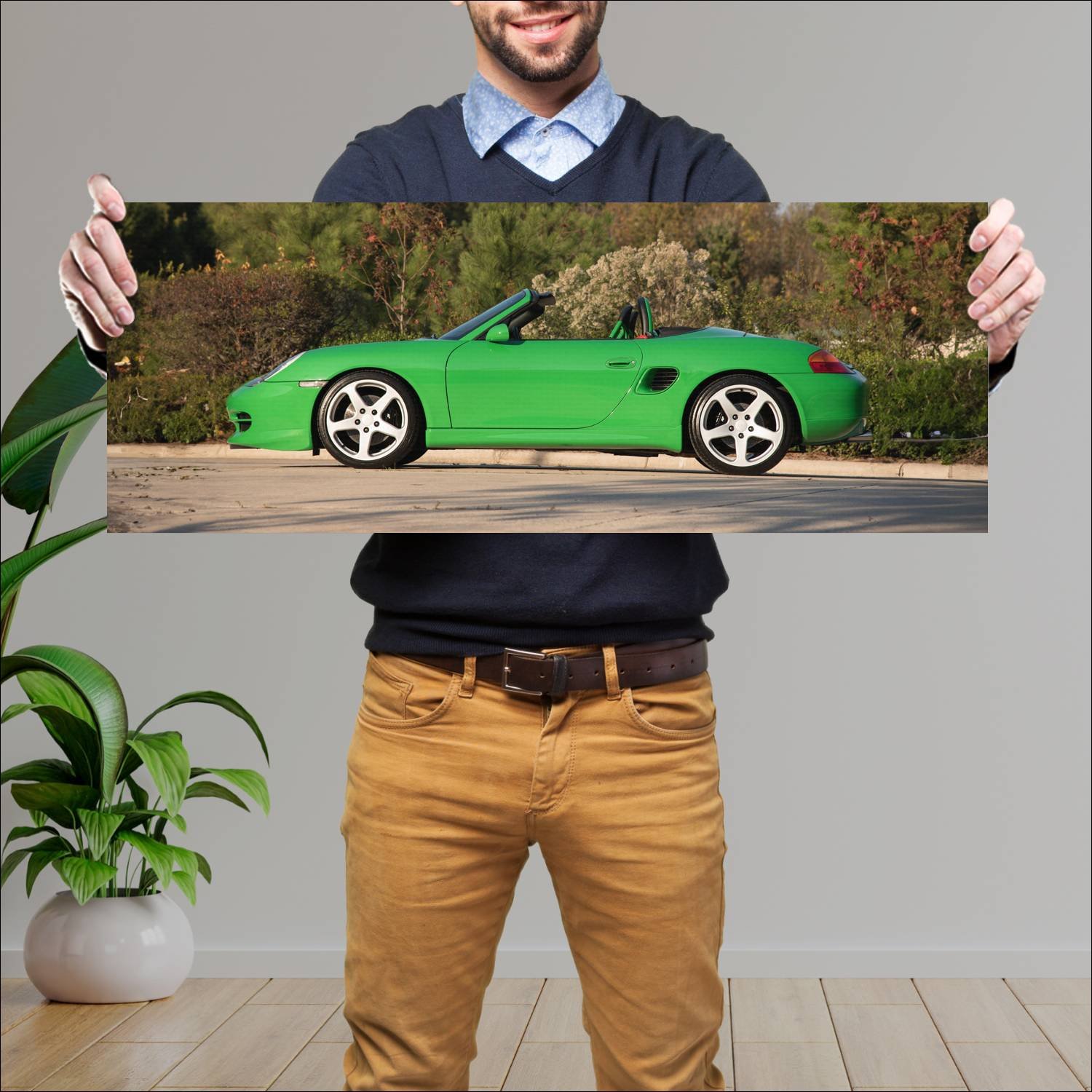 Cuadro grande 30x80cm 1999 ruf 3400 s auto hd (1 336 Porsche