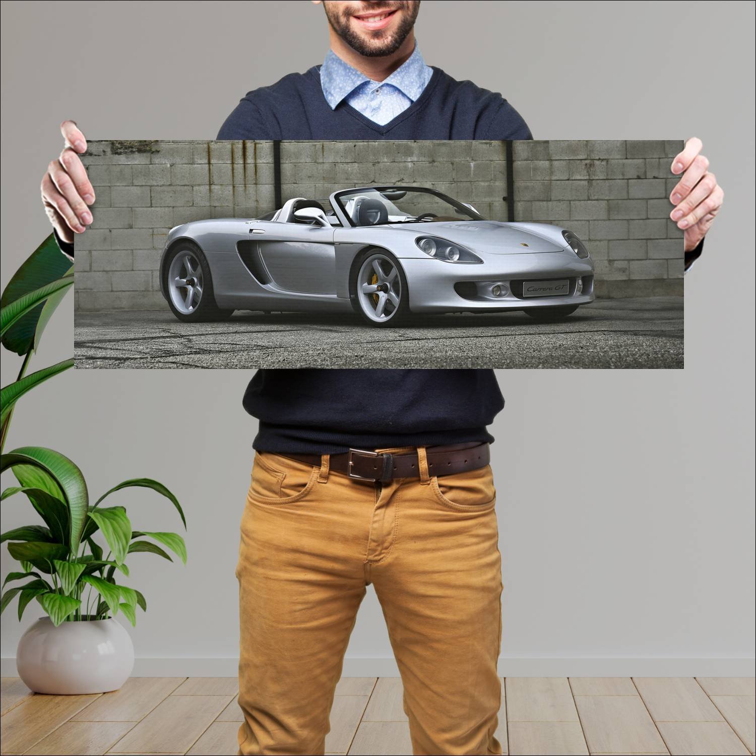 Cuadro grande 30x80cm 2000 porsche carrera gt conc 347 Porsche