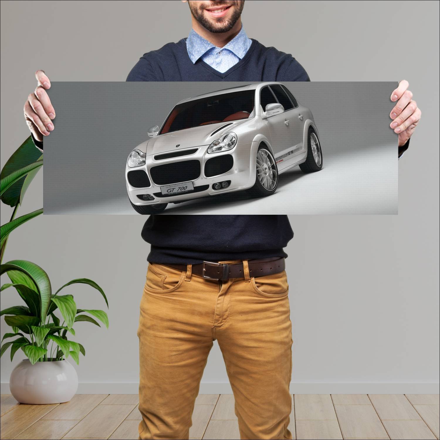 Cuadro grande 30x80cm 2004 gemballa gt 700 aero 3 391 Porsche