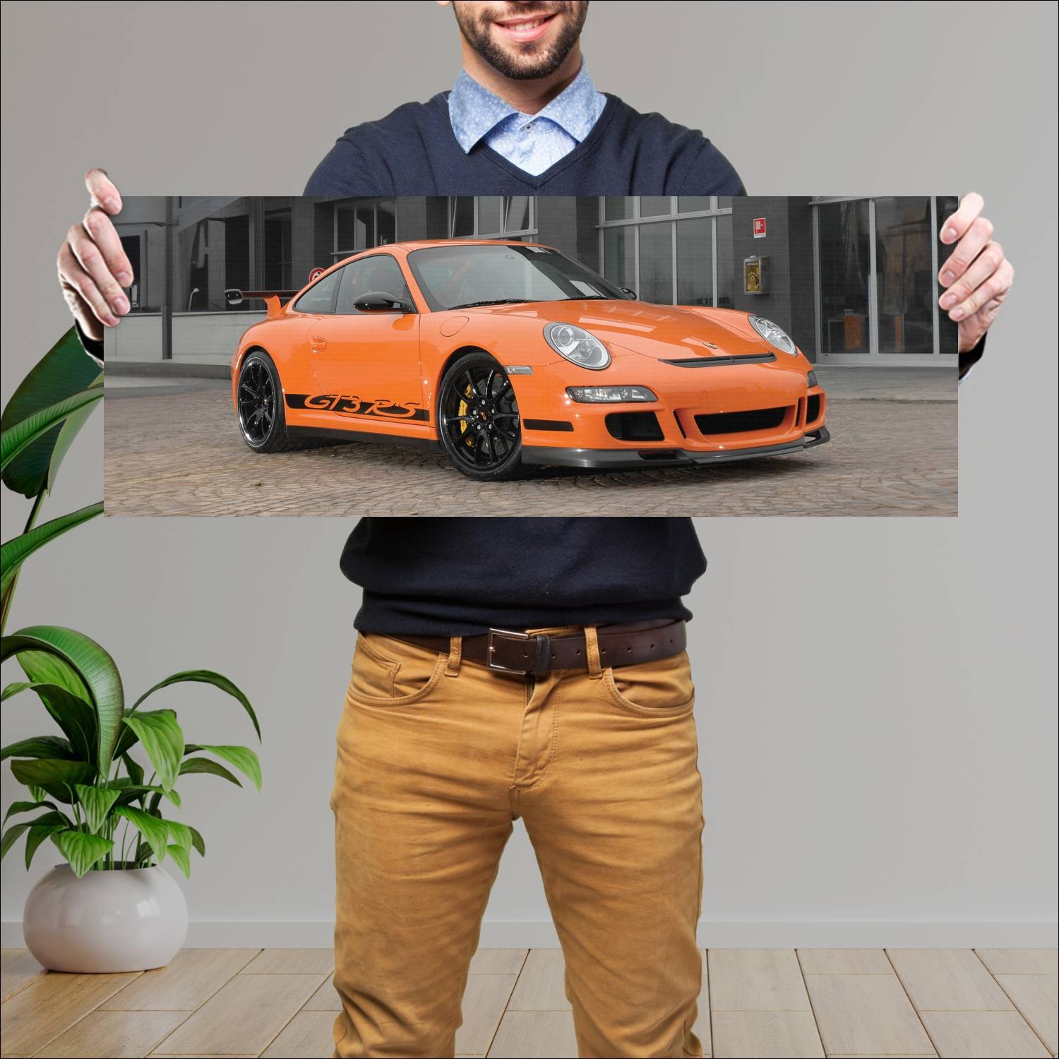 Cuadro grande 30x80cm 2006 porsche 911 gt3 rs Porsche