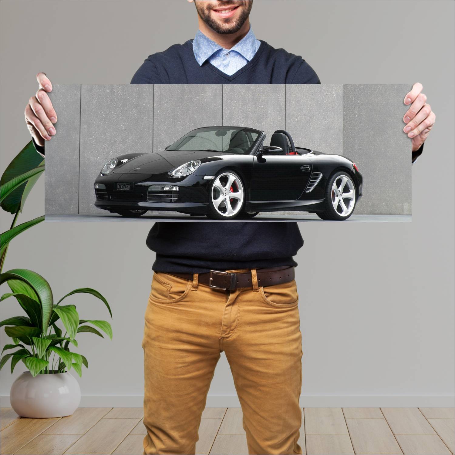 Cuadro grande 30x80cm 2006 porsche boxster by tech 458 Porsche