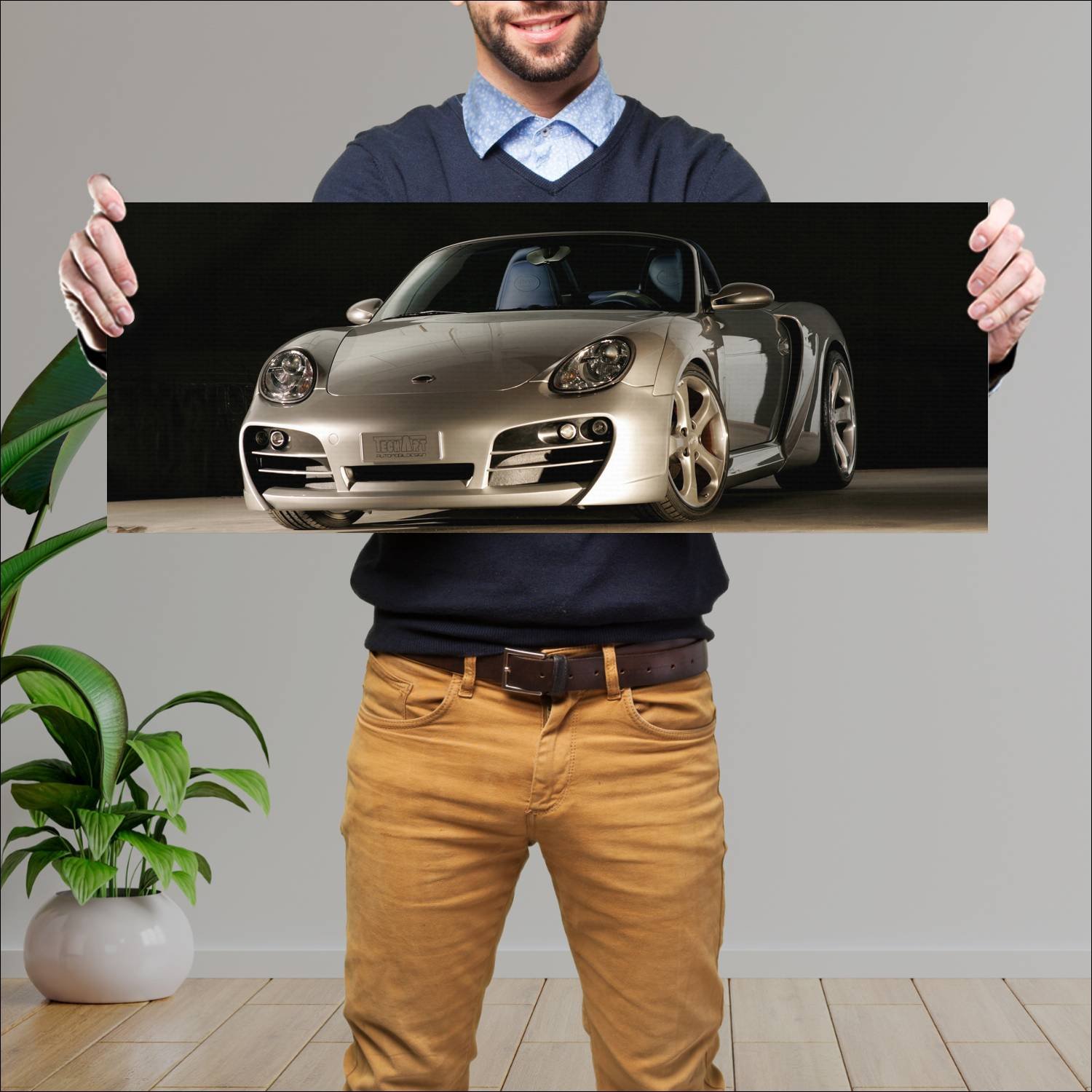 Cuadro grande 30x80cm 2006 porsche boxster widebod 460 Porsche