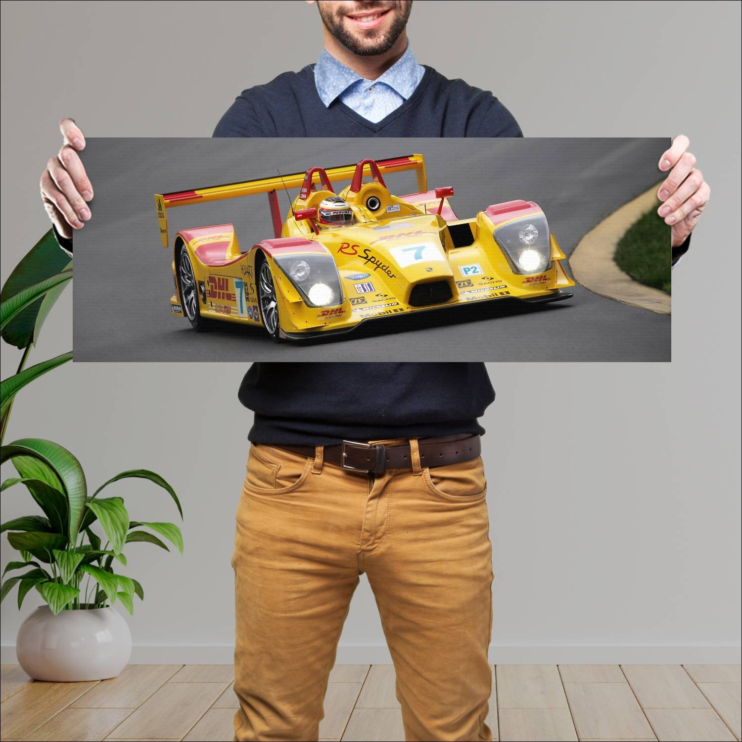 Cuadro grande 30x80cm 2006 porsche rs spyder auto 467 Porsche
