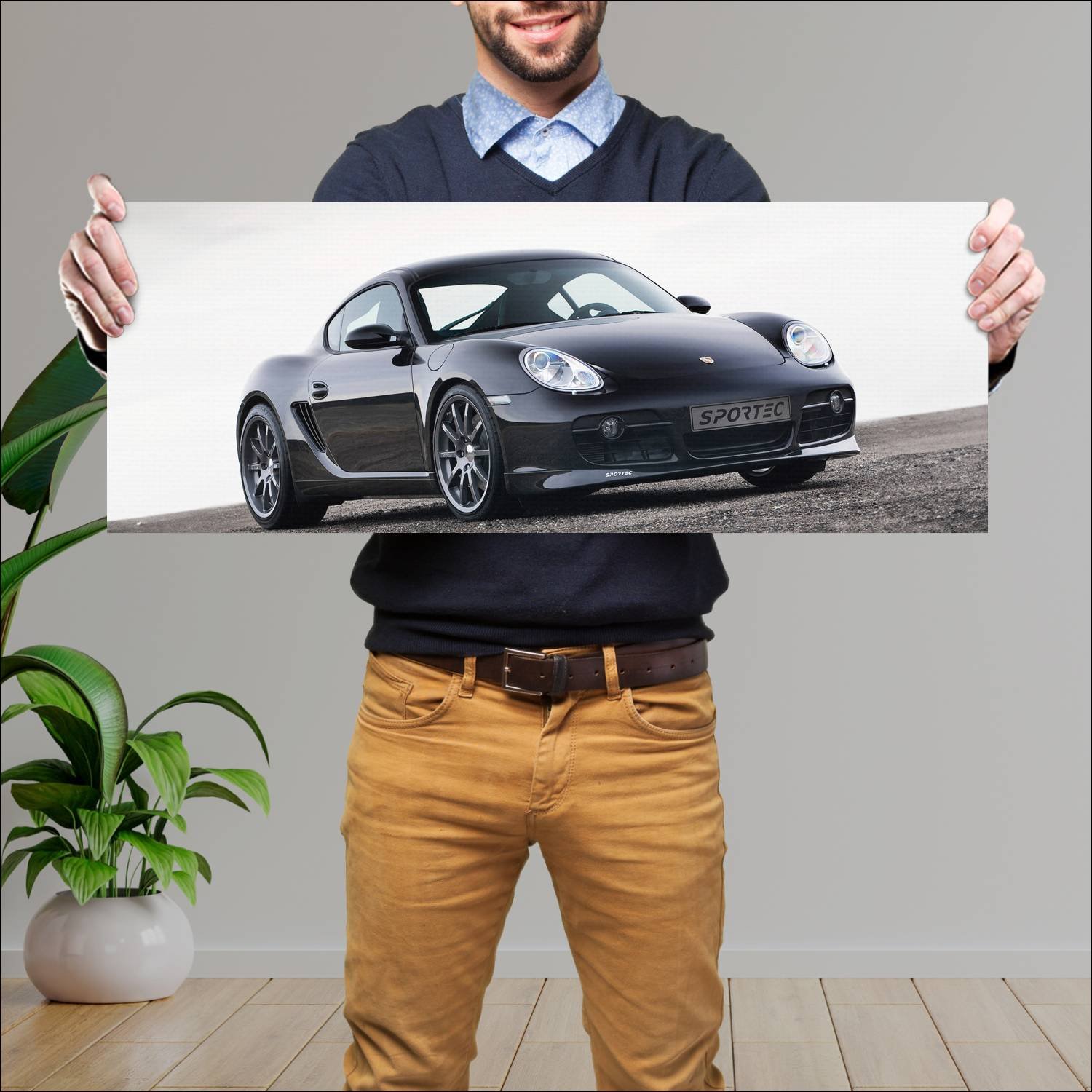 Cuadro grande 30x80cm 2006 sportec sp 380 based on 471 Porsche