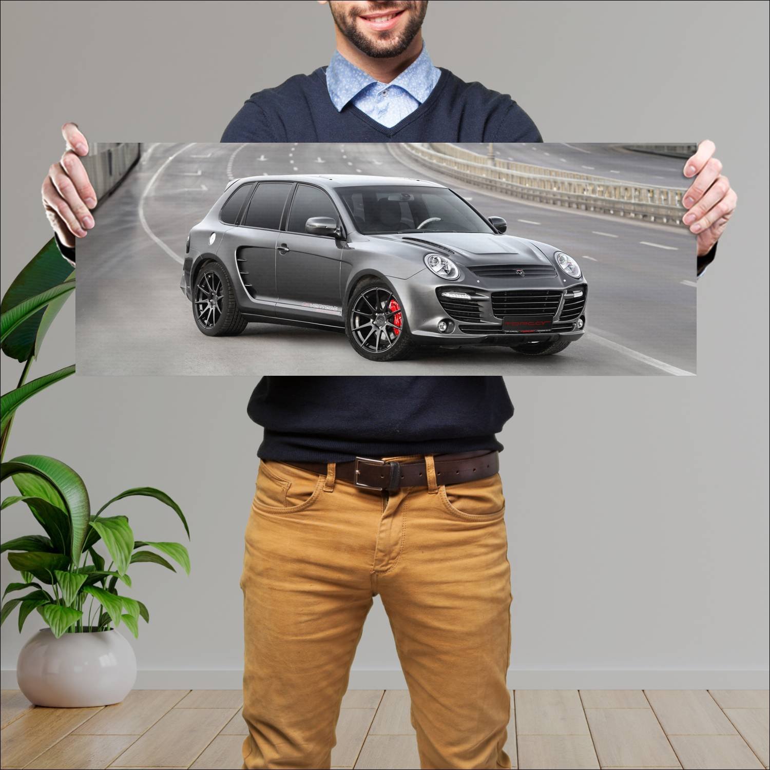 Cuadro grande 30x80cm 2007 topcar advantage gt 114 503 Porsche