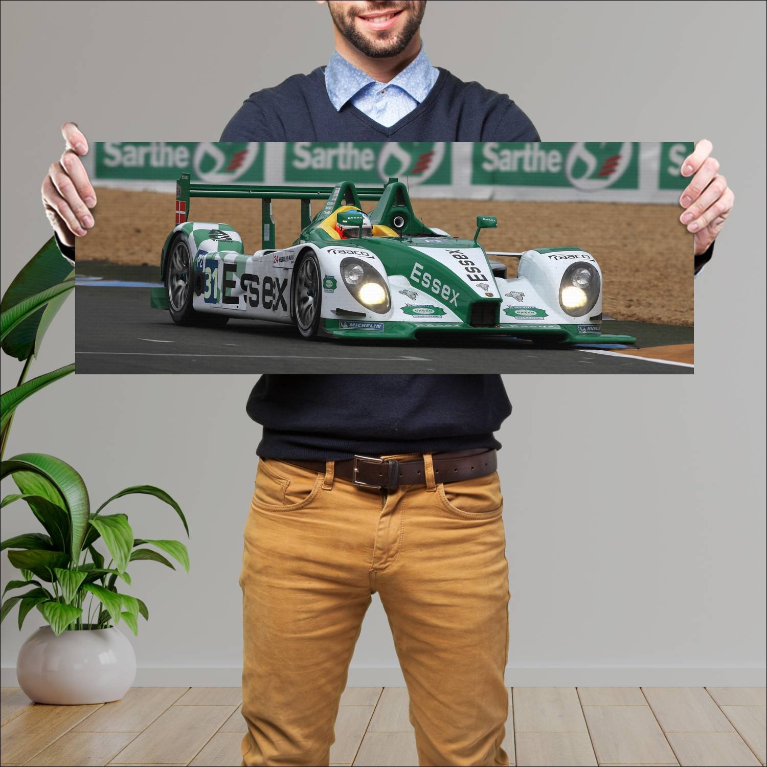 Cuadro grande 30x80cm 2008 porsche rs spyder auto 541 Porsche
