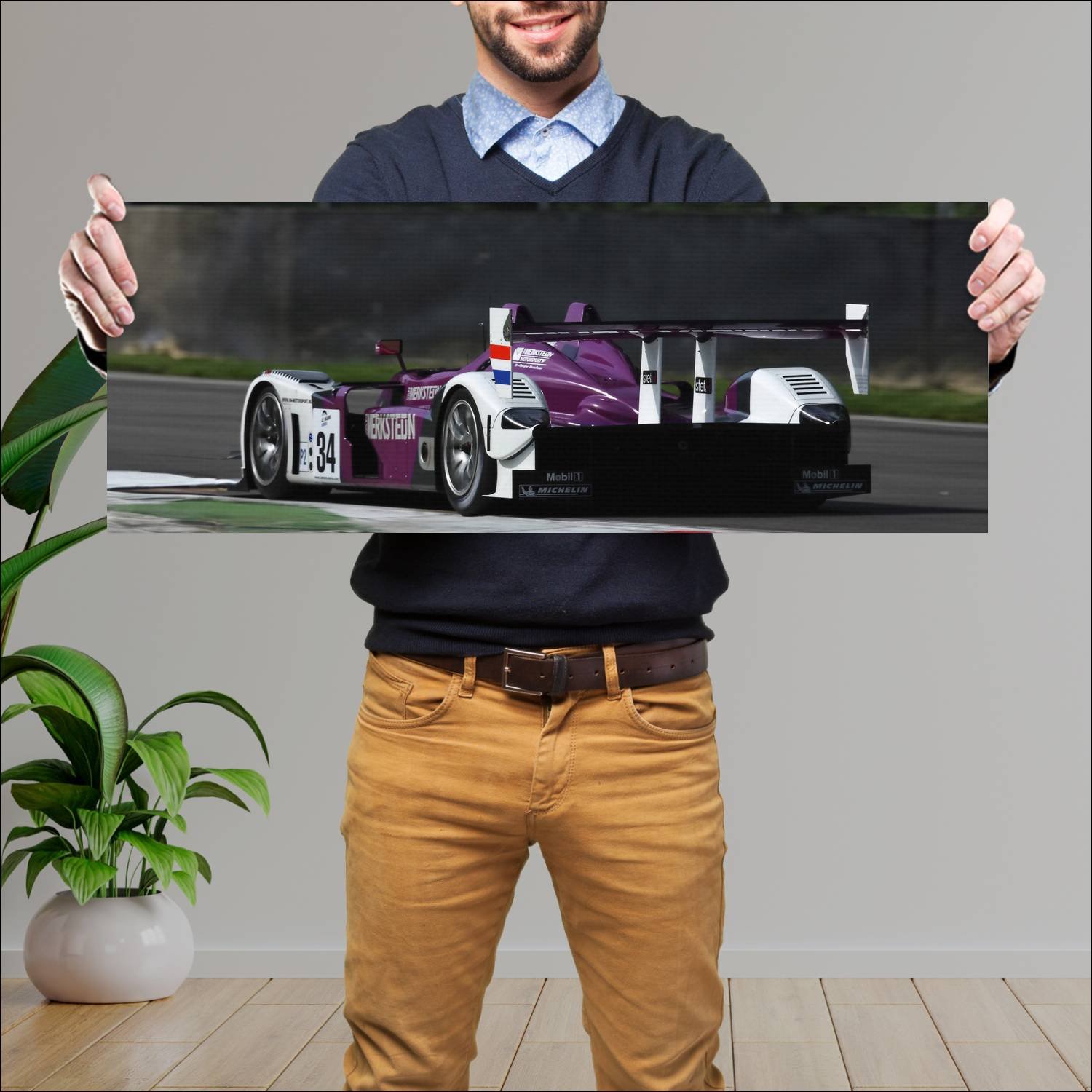 Cuadro grande 30x80cm 2008 porsche rs spyder auto 542 Porsche