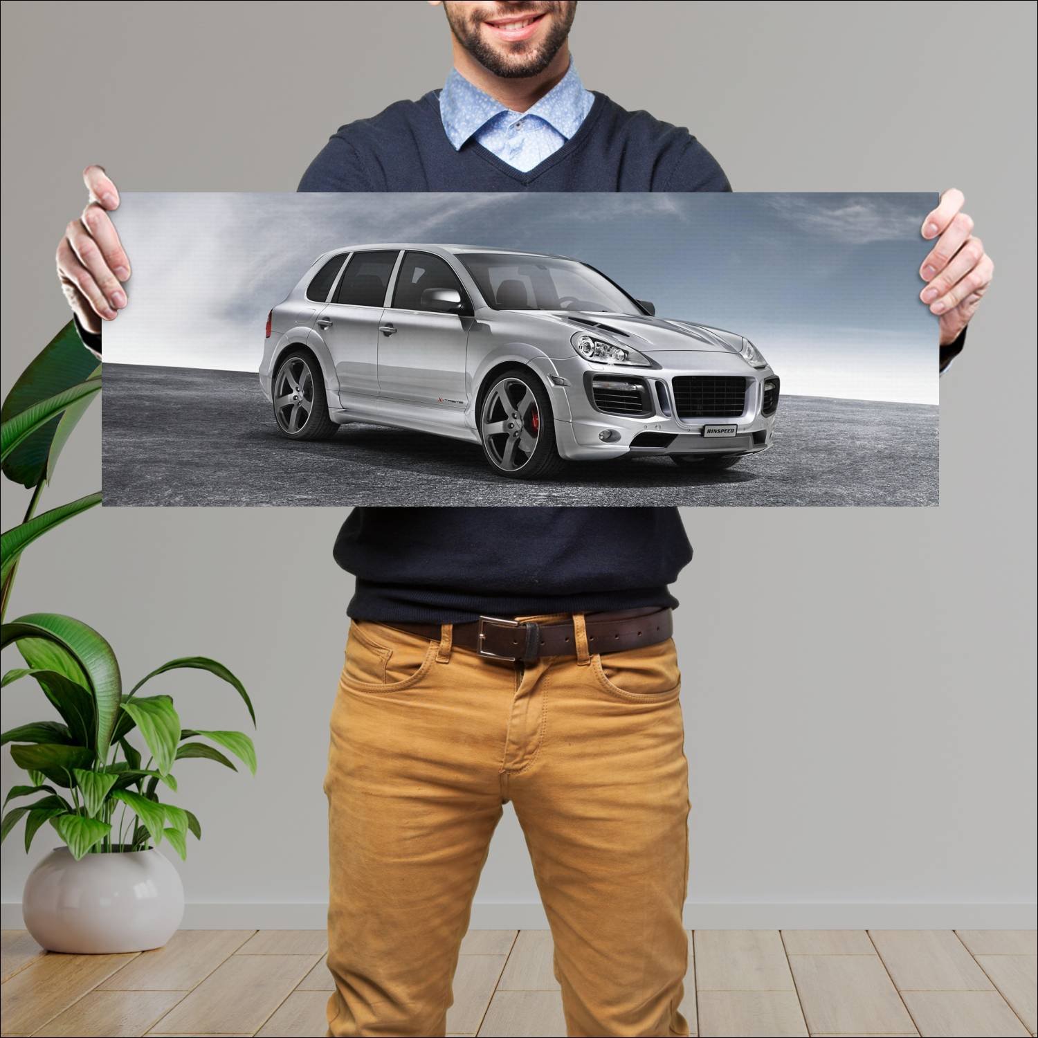 Cuadro grande 30x80cm 2008 rinspeed x treme auto 544 Porsche