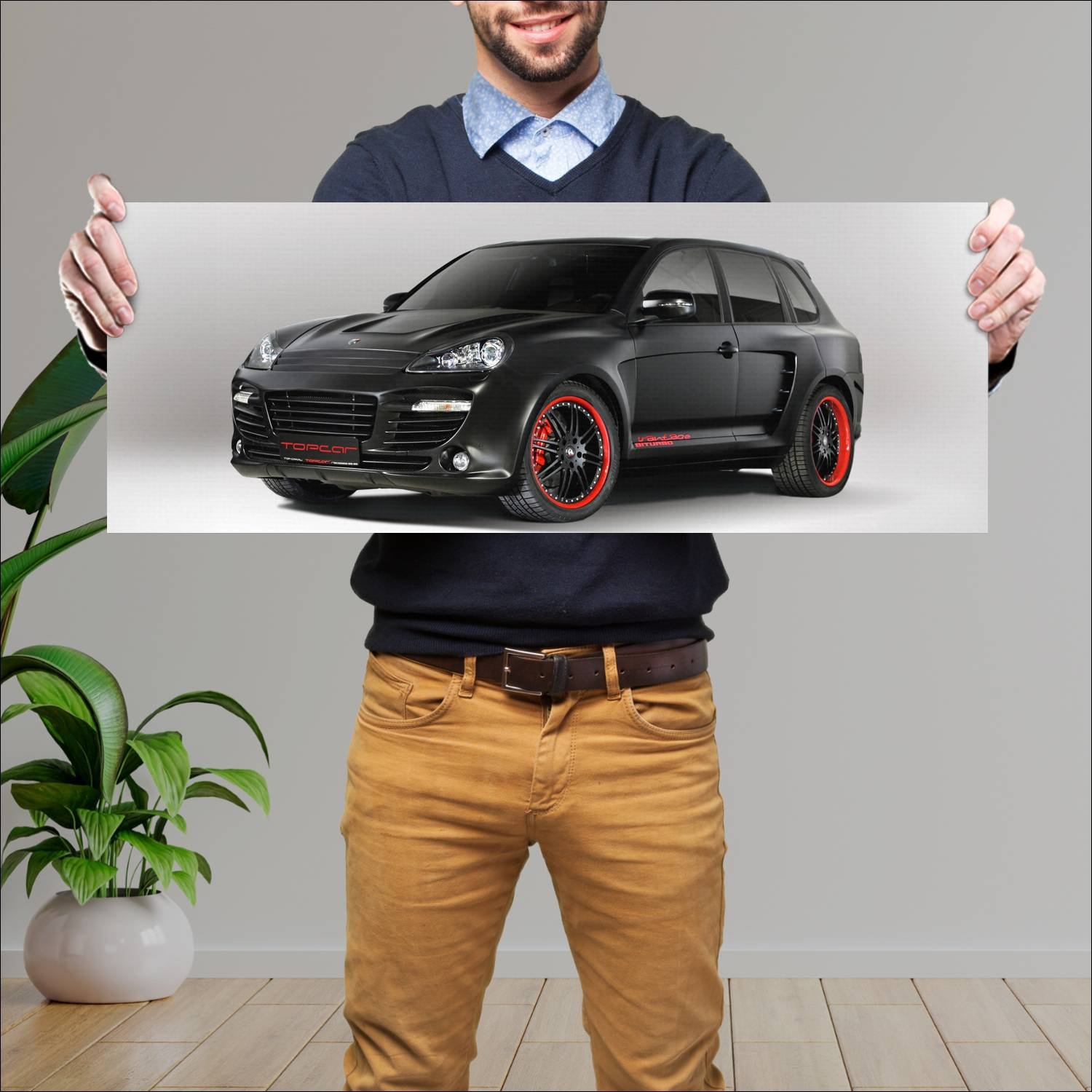 Cuadro grande 30x80cm 2008 topcar vantage gtr Porsche