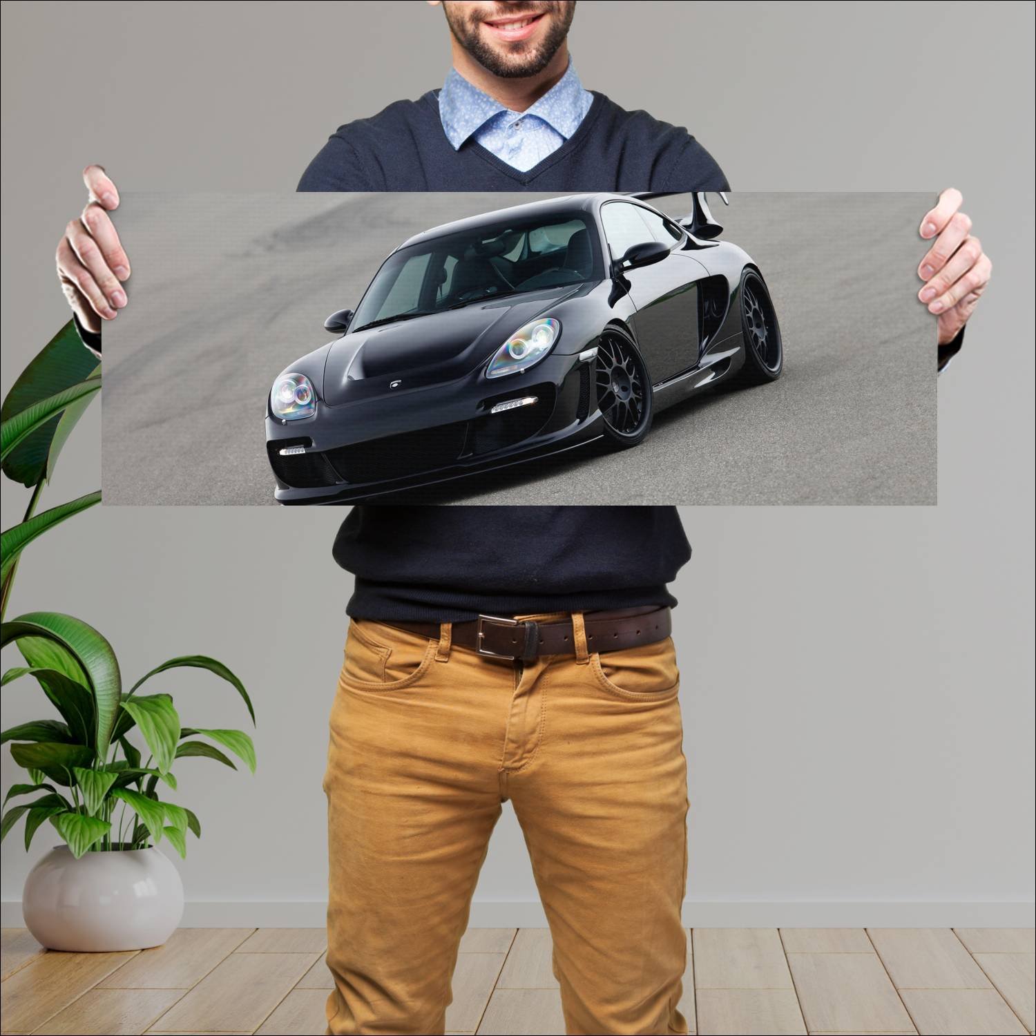 Cuadro grande 30x80cm 2009 gemballa avalanche gtr 556 Porsche