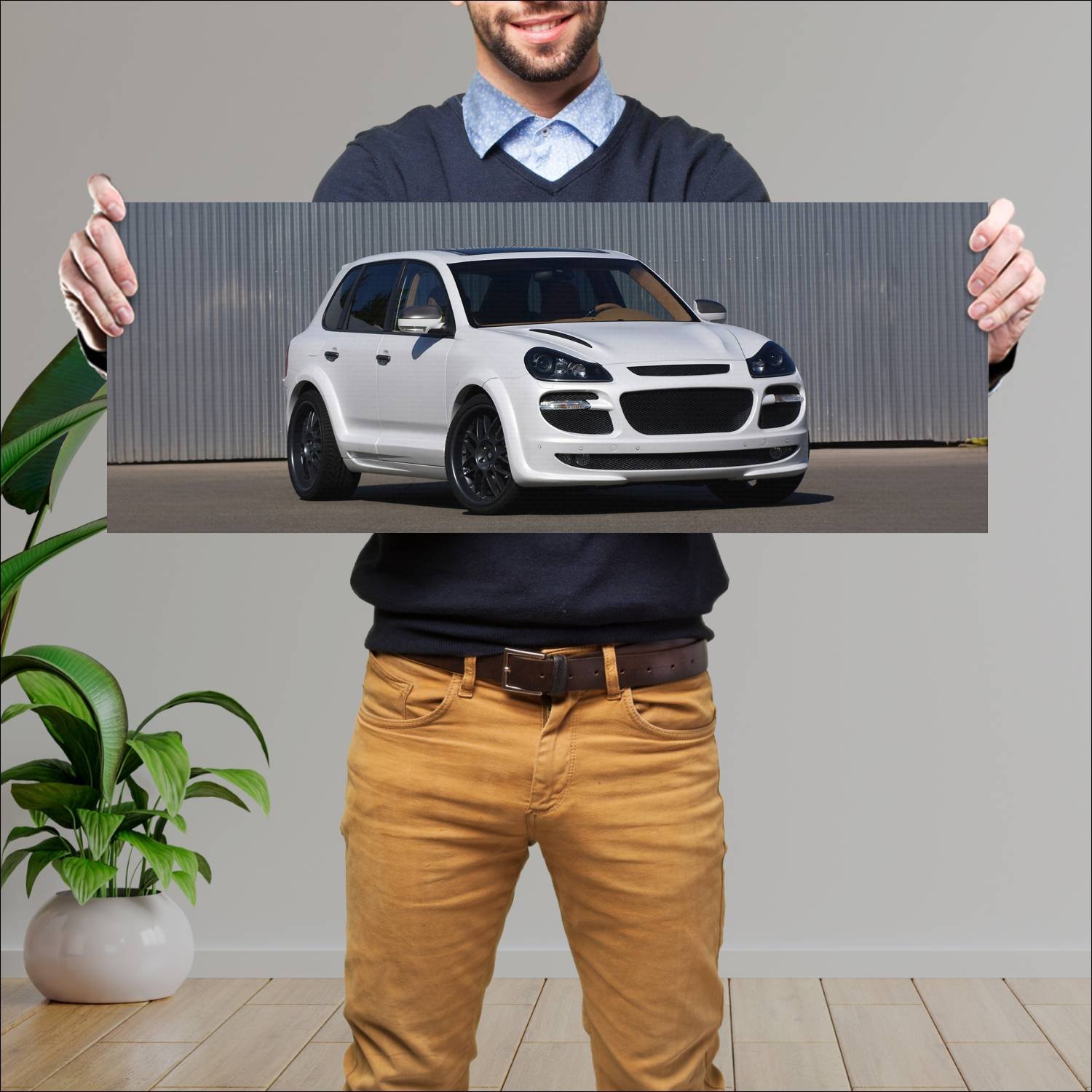 Cuadro grande 30x80cm 2009 gemballa gt 600 aero 3 558 Porsche
