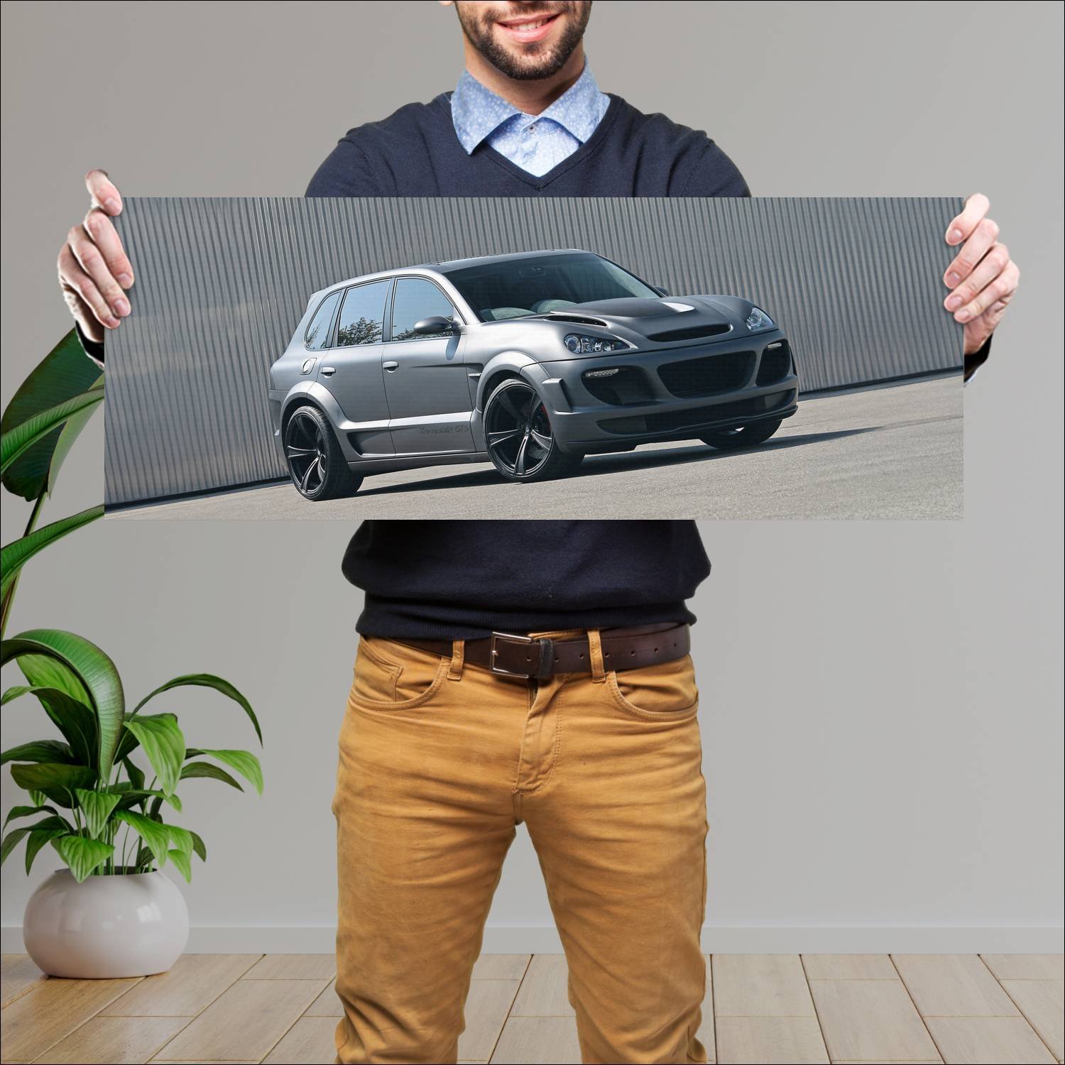 Cuadro grande 30x80cm 2009 gemballa tornado gts 11 563 Porsche