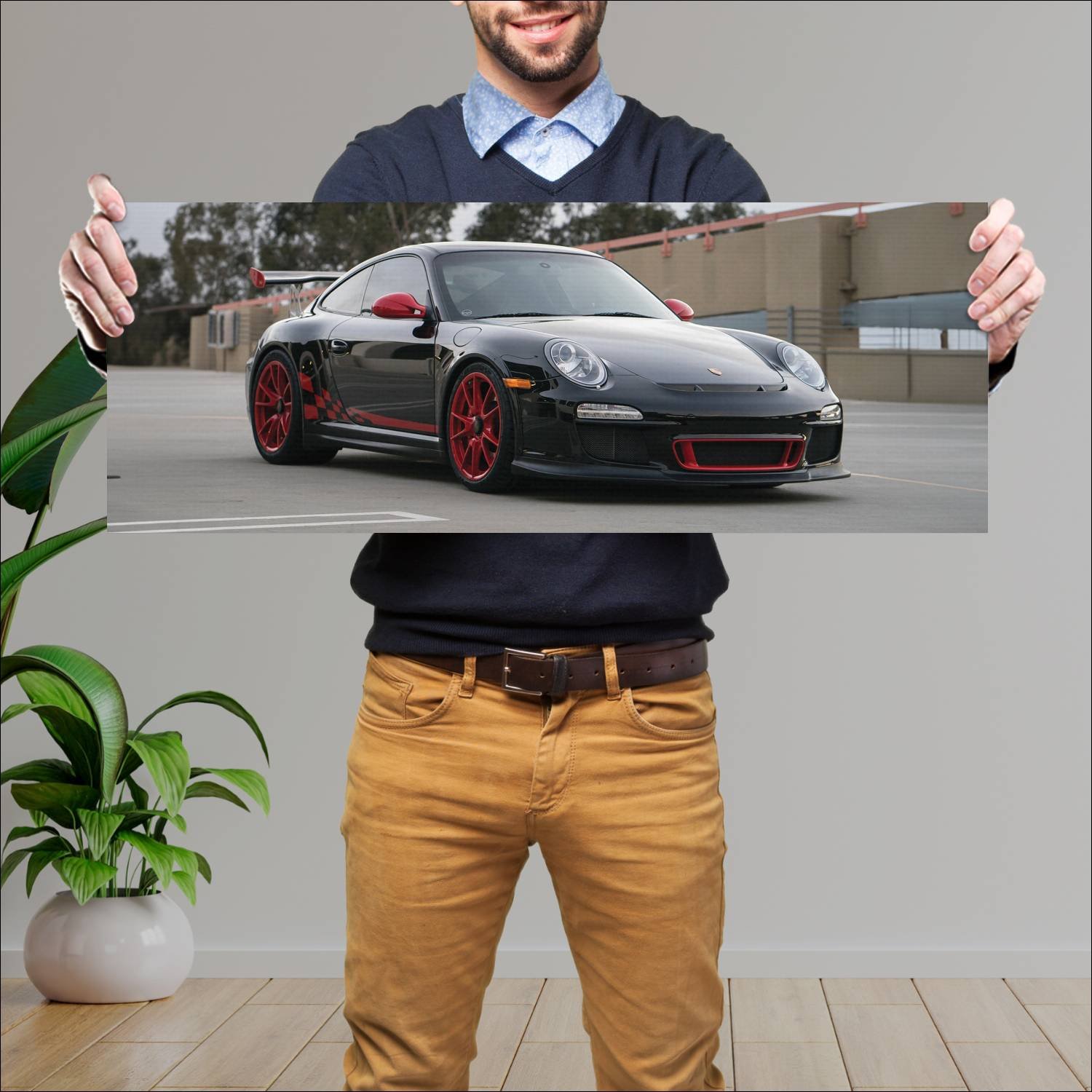 Cuadro grande 30x80cm 2009 porsche 911 gt3 rs us 6 579 Porsche