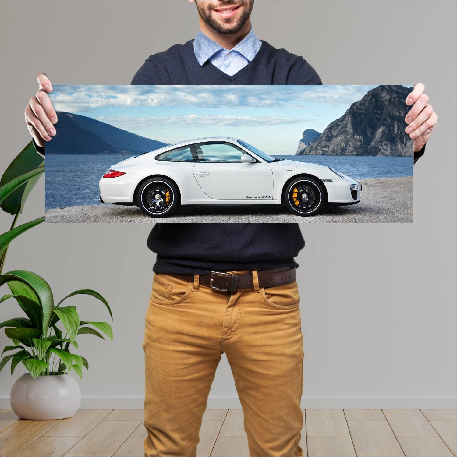 Cuadro grande 30x80cm 2010 porsche 911 carrera gts 617 Porsche