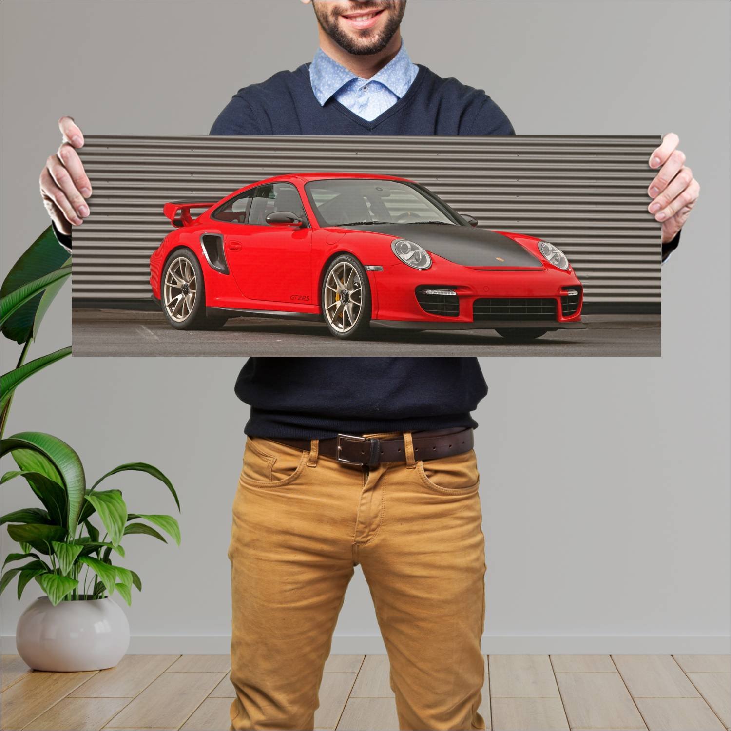 Cuadro grande 30x80cm 2010 porsche 911 gt2 rs by w 623 Porsche
