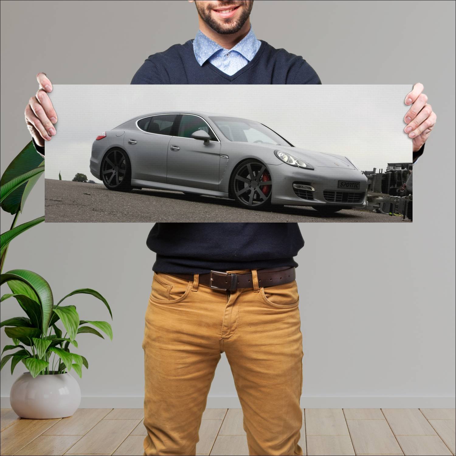 Cuadro grande 30x80cm 2010 sportec sp 560 based on 662 Porsche
