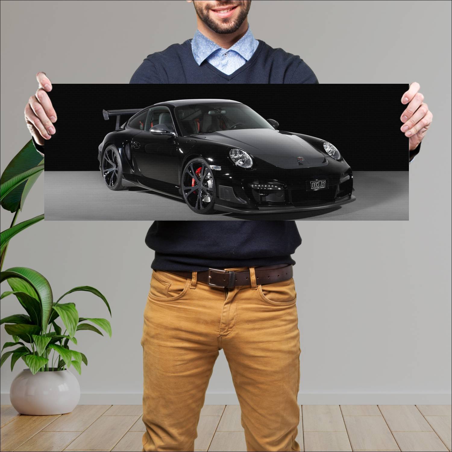 Cuadro grande 30x80cm 2010 techart gt street r 111 667 Porsche